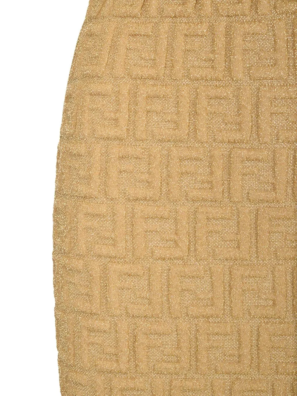 Fendi All-Over Embossed FF Motif Midi Skirt