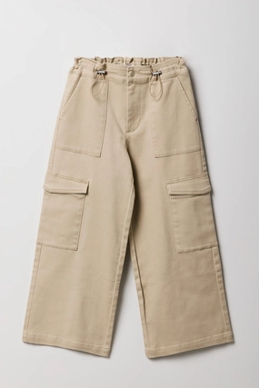 Girls Paperbag Toggle Cargo Pant