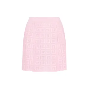 Givenchy 4G Jacquard Pleated Mini Skirt