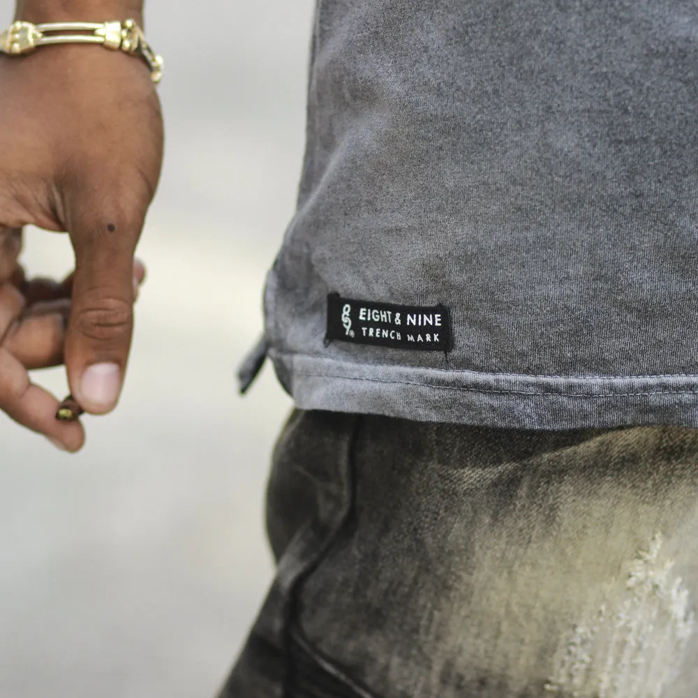 Guns N Trenches Spray Wash Tee Black