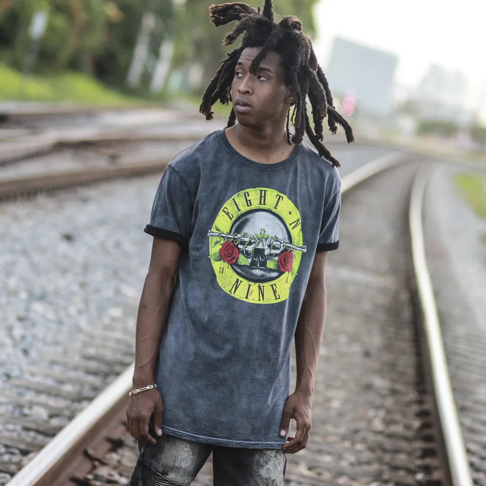 Guns N Trenches Spray Wash Tee Black