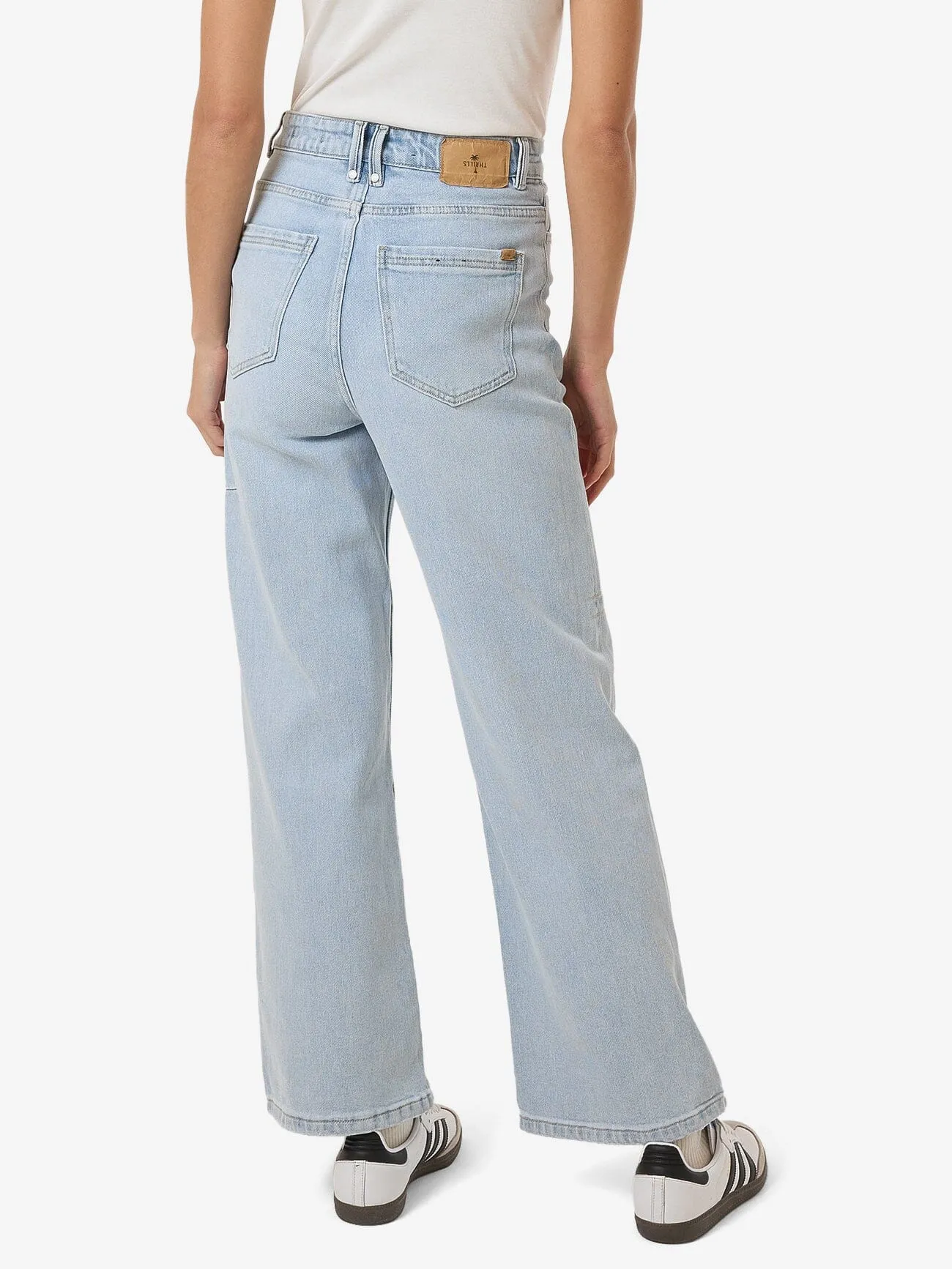 Holly High Rise Stretch Wide Jean - Ether Blue