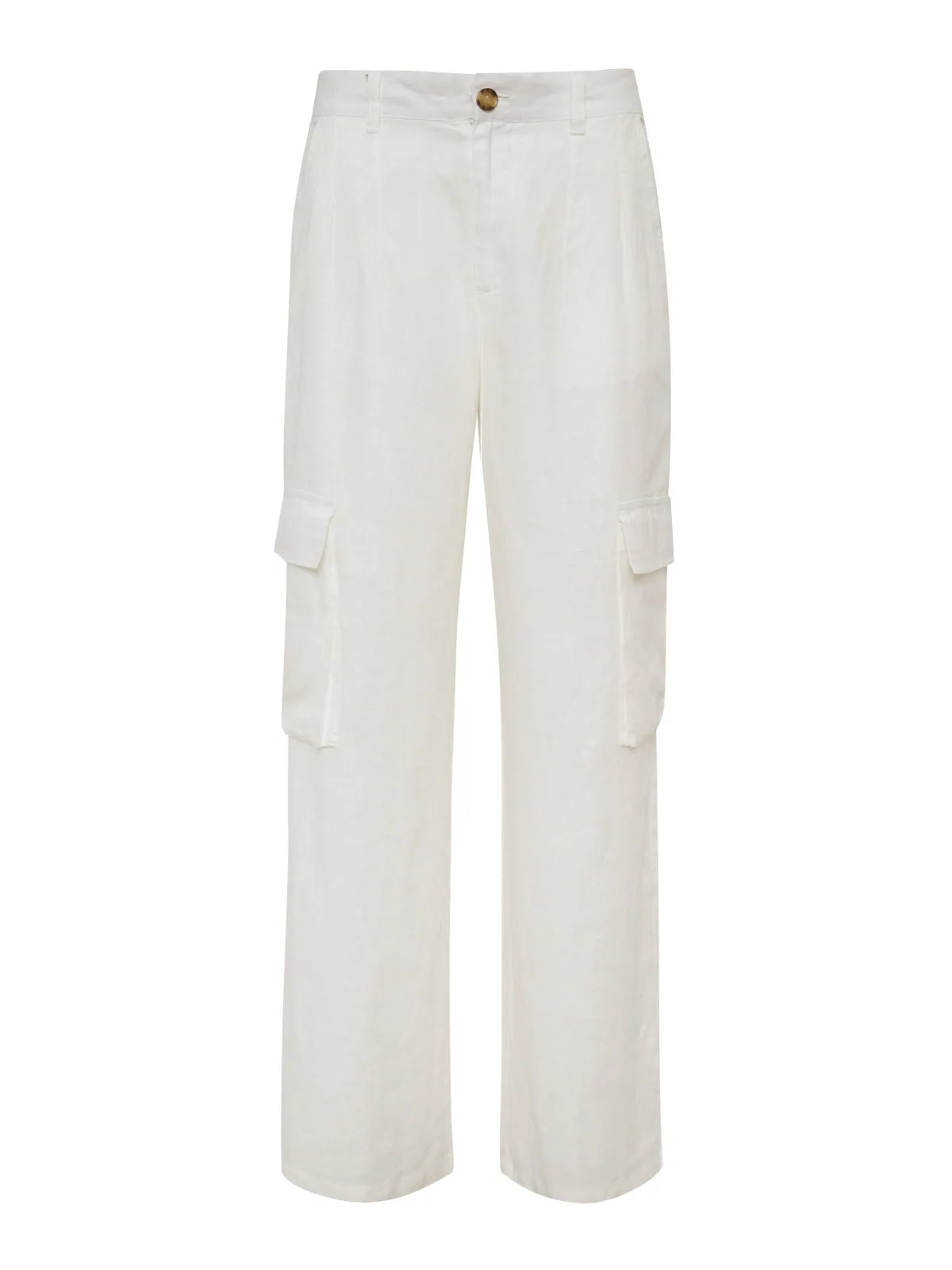 Hopper Semi High Rise Cargo Pant Bleached White