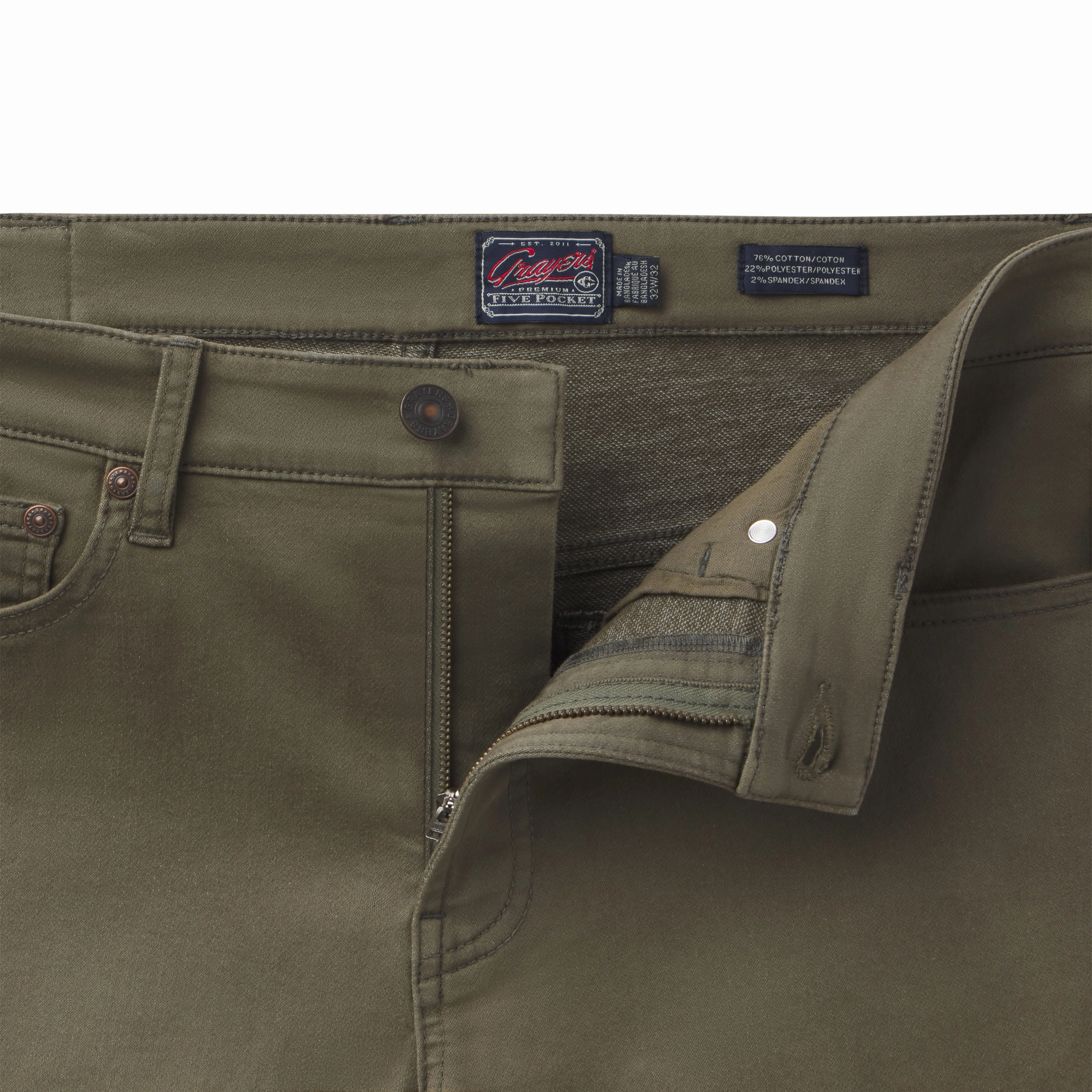 Hybrid Stretch 5 Pocket - Olive Drab