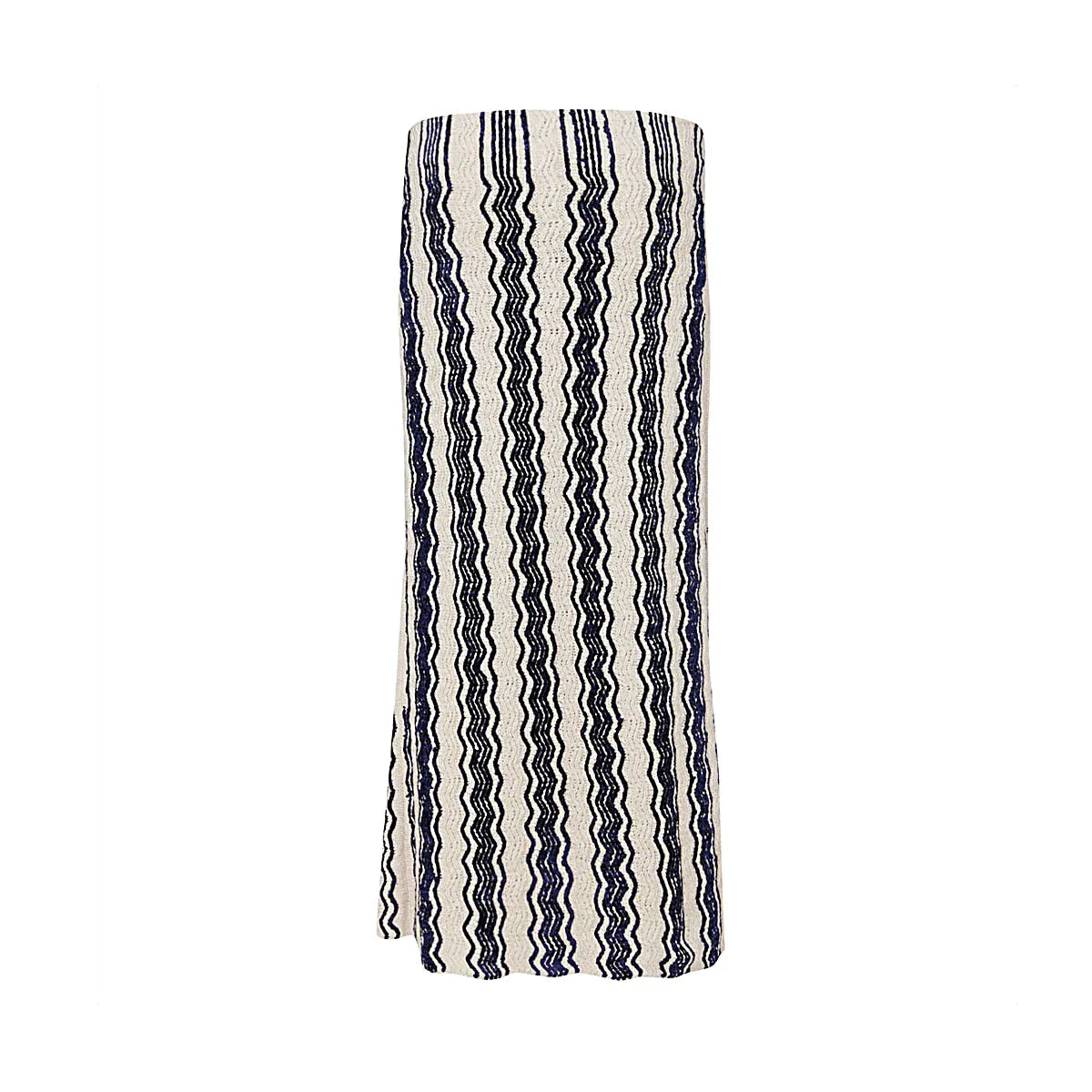 Jil Sander Chenille-Trimmed Striped Midi Skirt