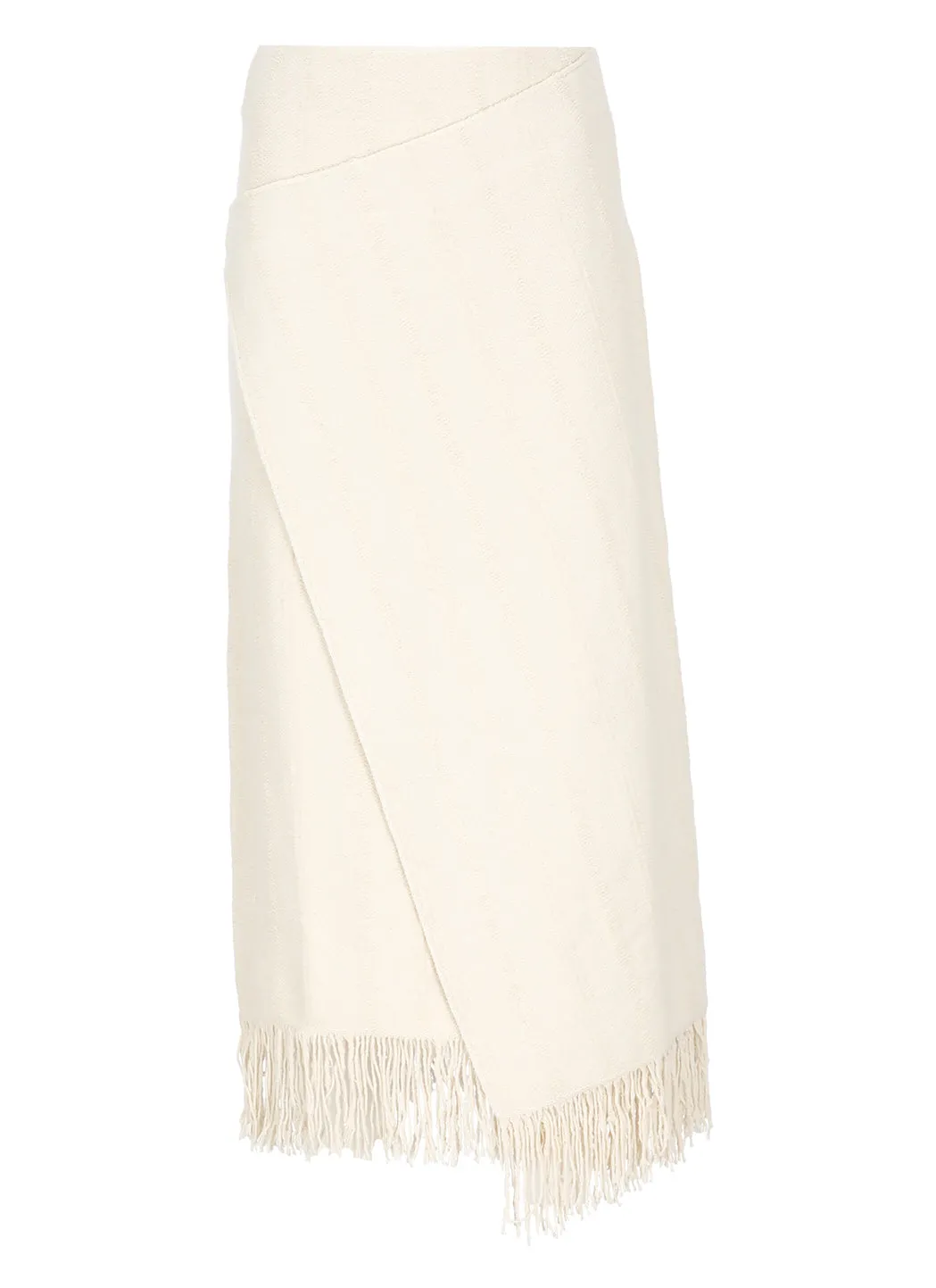 Jil Sander Fringed Trim Midi Skirt