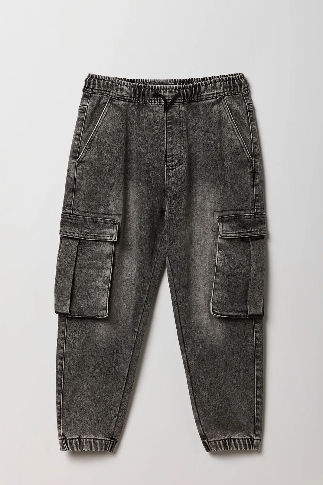 Jogger cargo en denim pour garçon