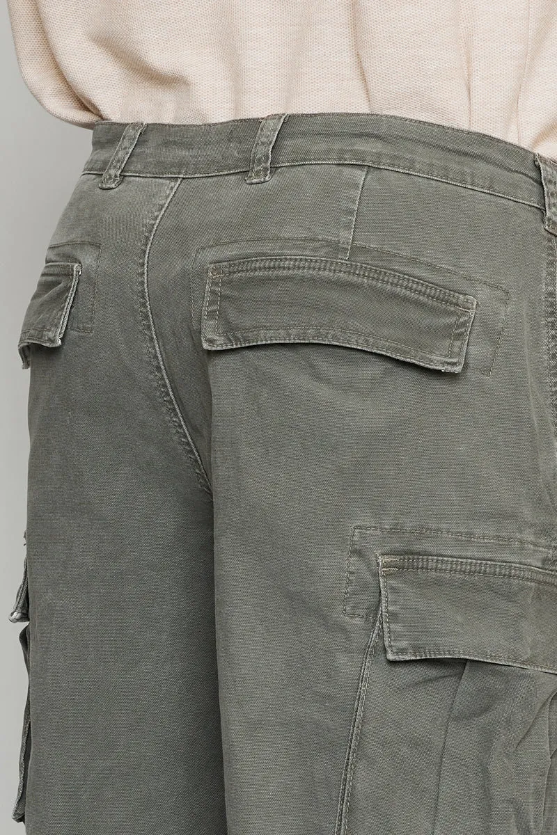 Keith Olive Cargo Pants - Men