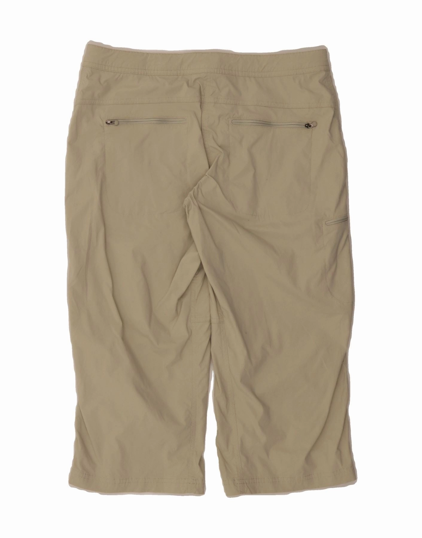 L.L.BEAN Womens Straight Capri Cargo Trousers US 10 Large W32 L20 Beige