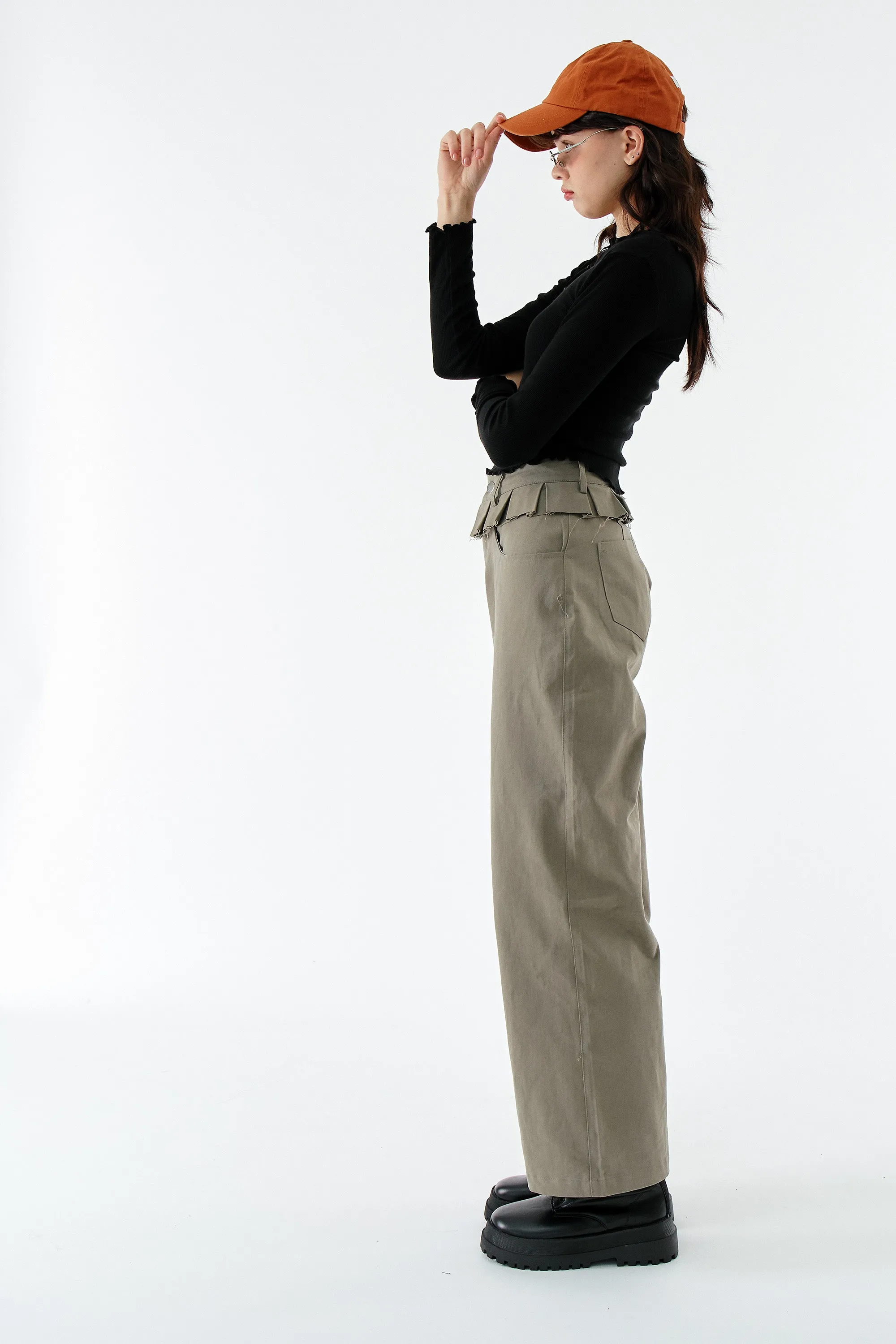 Layla Oversized Jeans w/Pleats