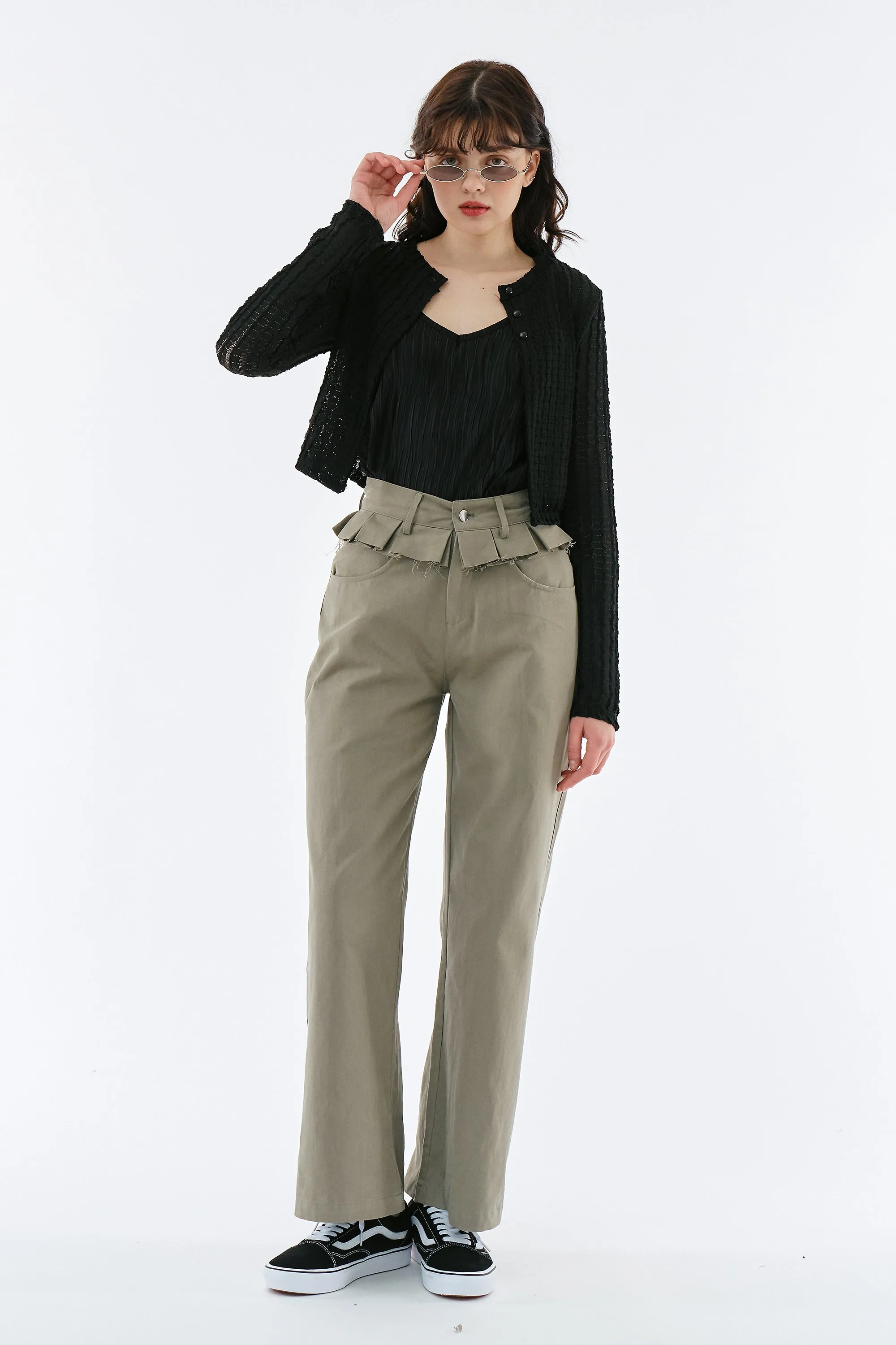 Layla Oversized Jeans w/Pleats