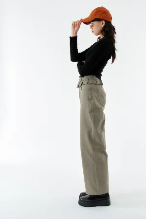 Layla Oversized Jeans w/Pleats