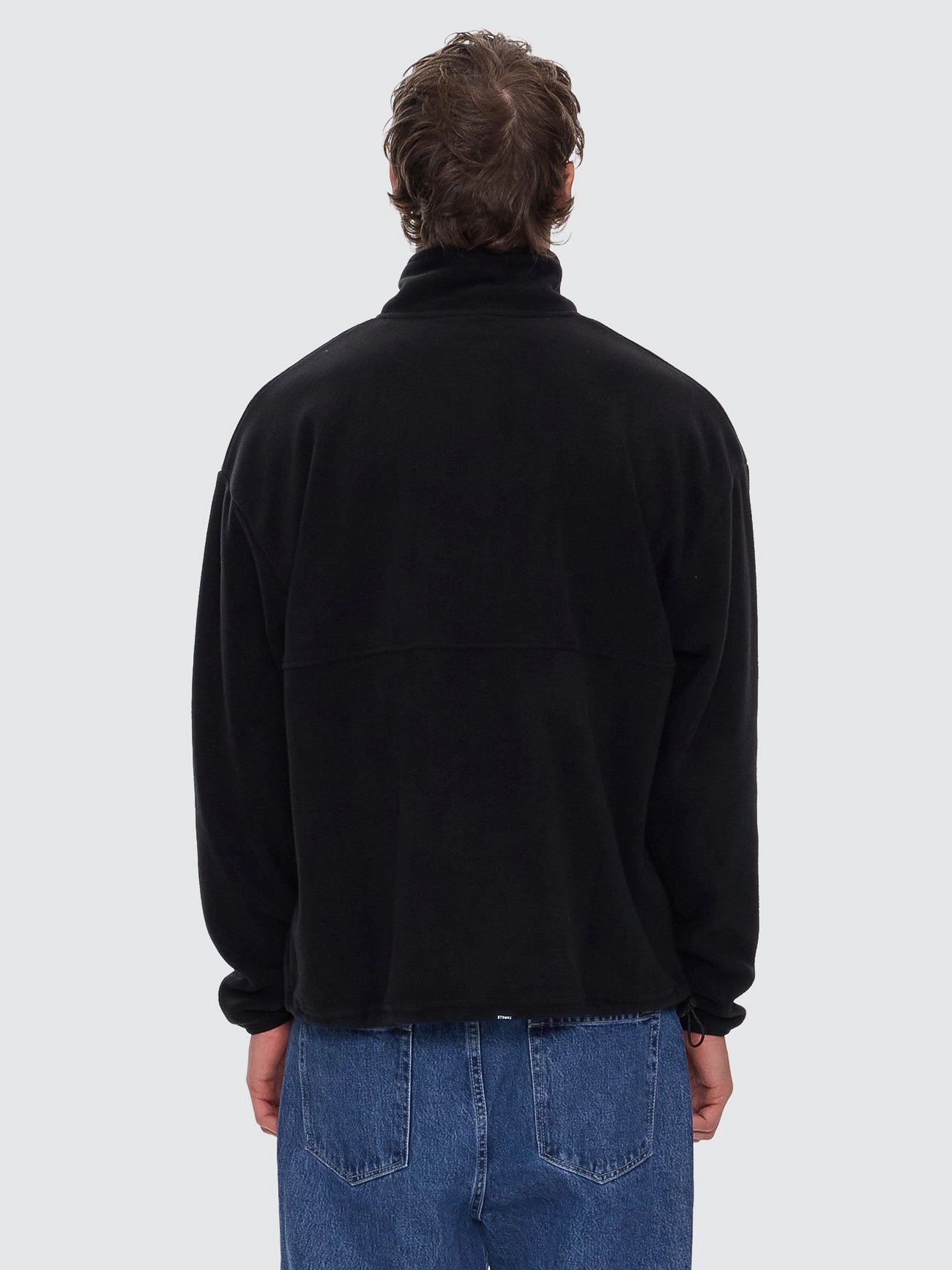 Legacy Wreath Quarter Zip Polar Fleece - Black
