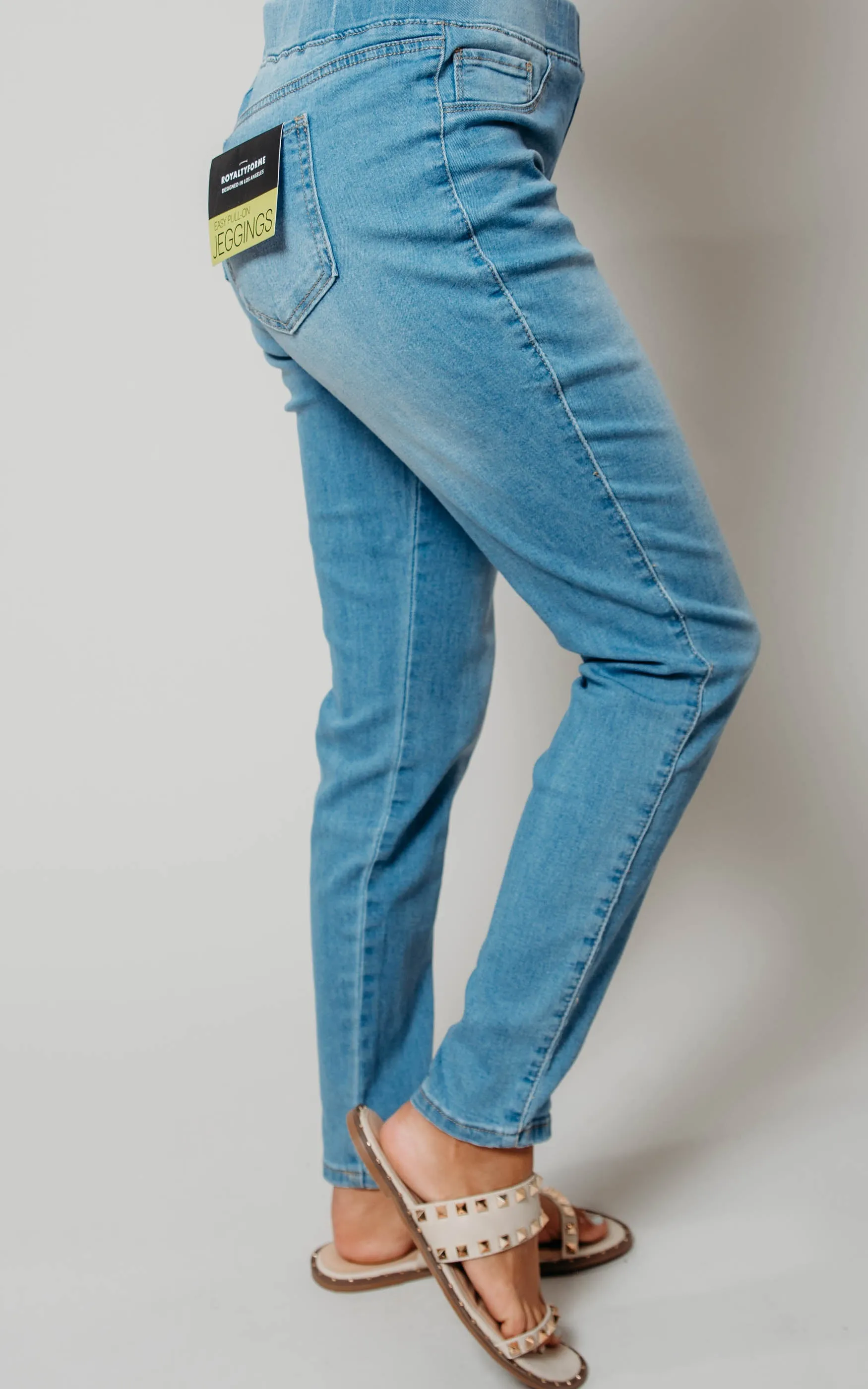 Light Wash High Rise Skinny Jeggings - YMI - Final Sale
