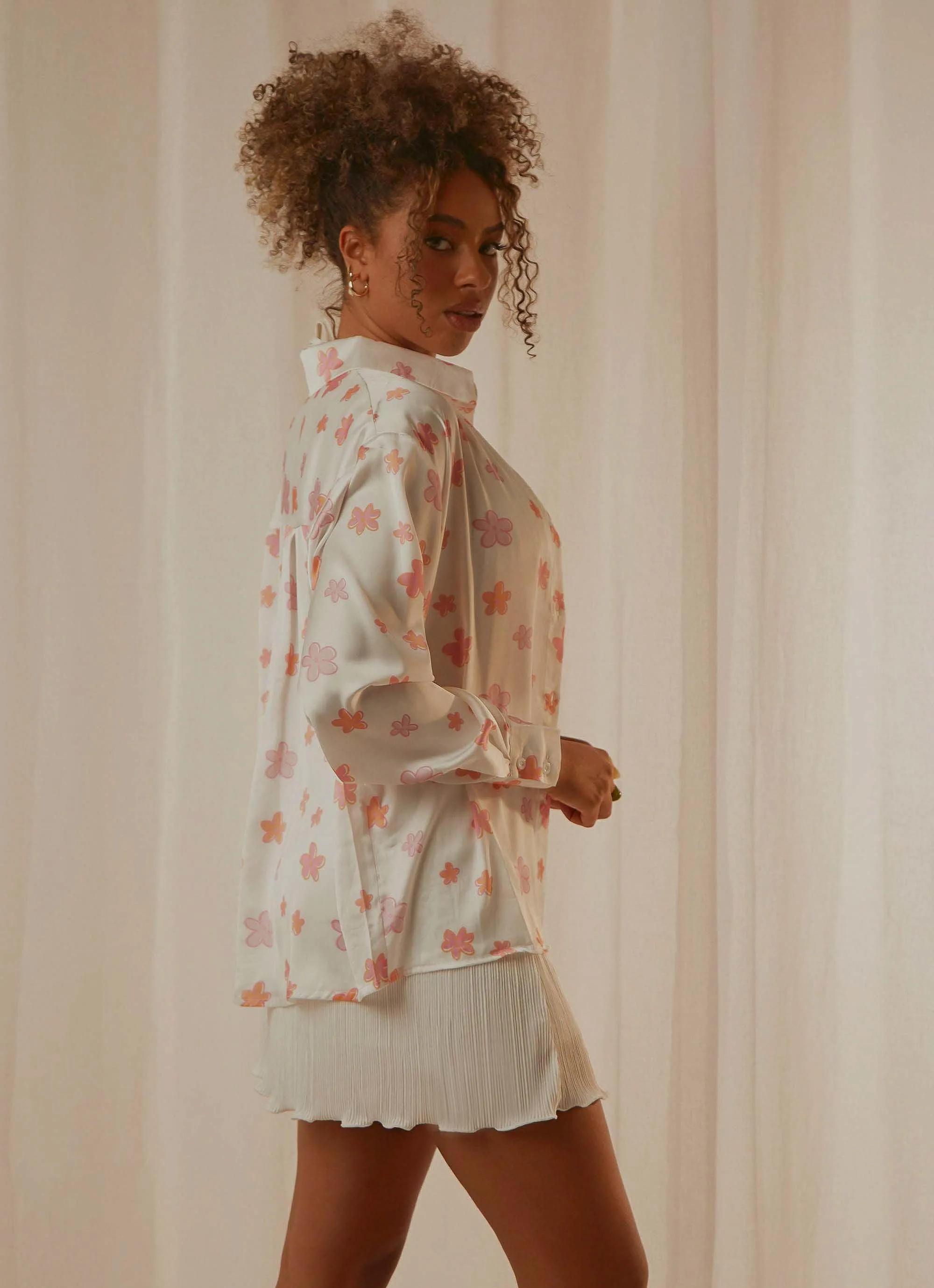 Love Interest Shirt - Pink Wild Poppies