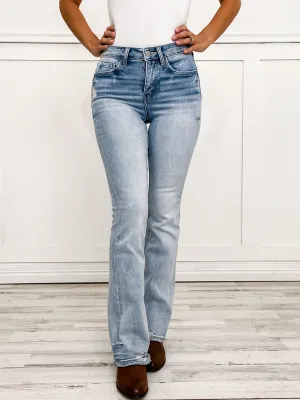 Lovervet by Vervet BLOSSOM Tummy Control Mid-Rise Bootcut Jeans