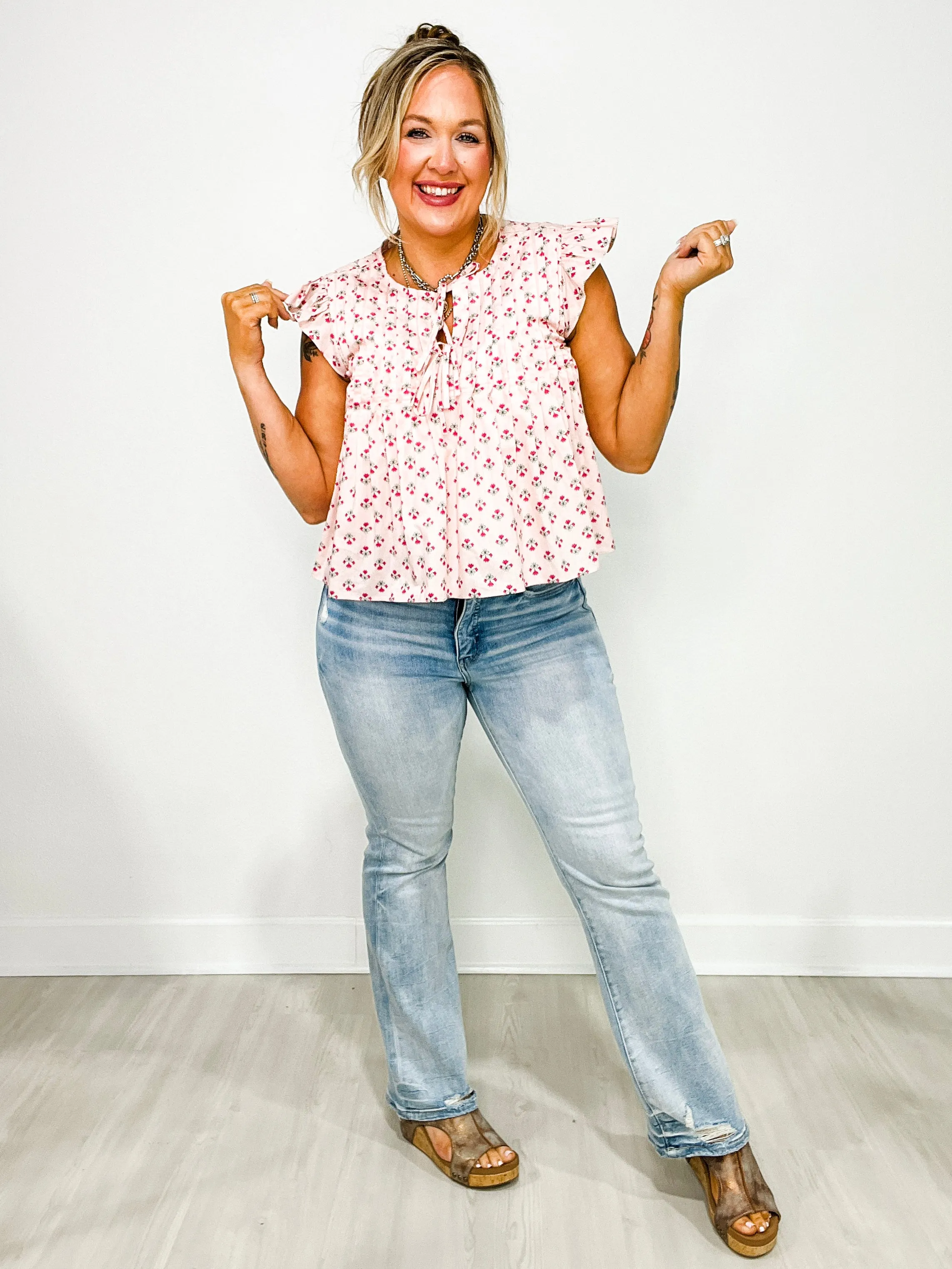 Lovervet by Vervet BLOSSOM Tummy Control Mid-Rise Bootcut Jeans