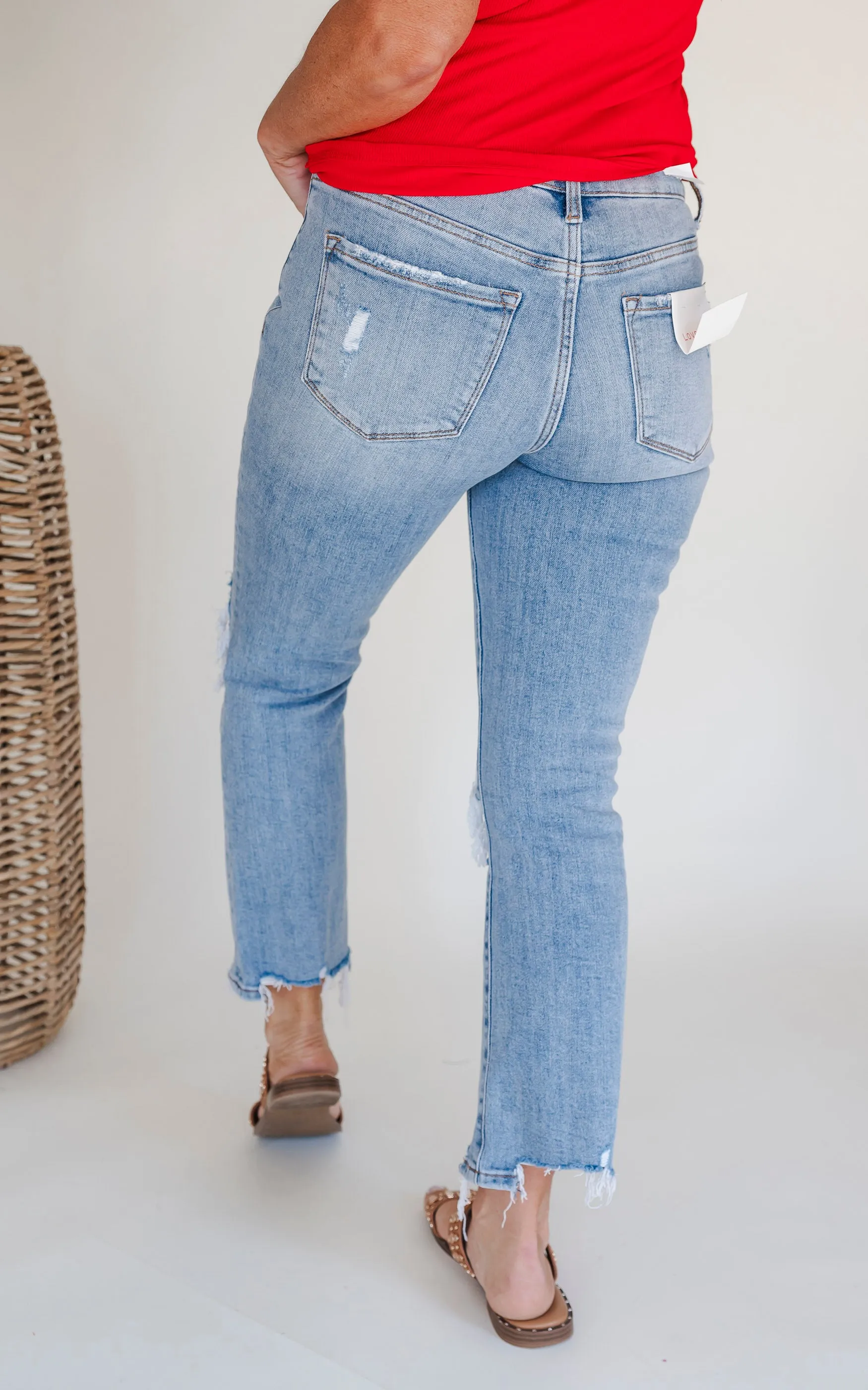 LOVERVET | Miracles High Rise Kick Flare Denim Jeans - Final Sale**