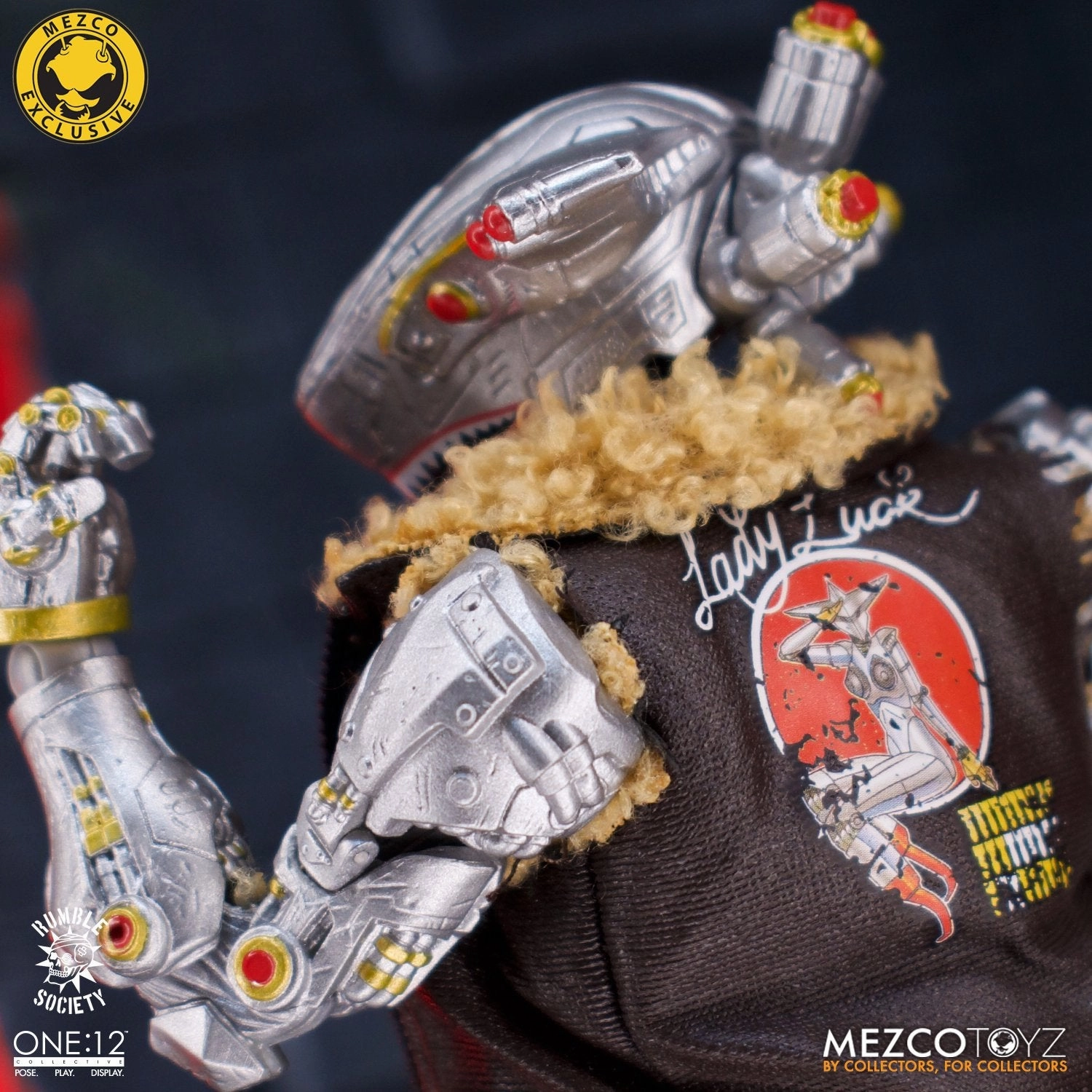 Mezco Toyz ONE:12 Rumble Society Hawk P-40 Action Figure Exclusive