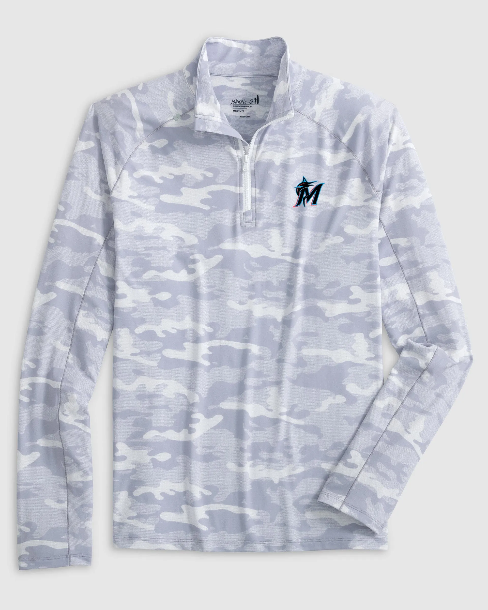 Miami Marlins Patton Performance Camo 1/4 Zip