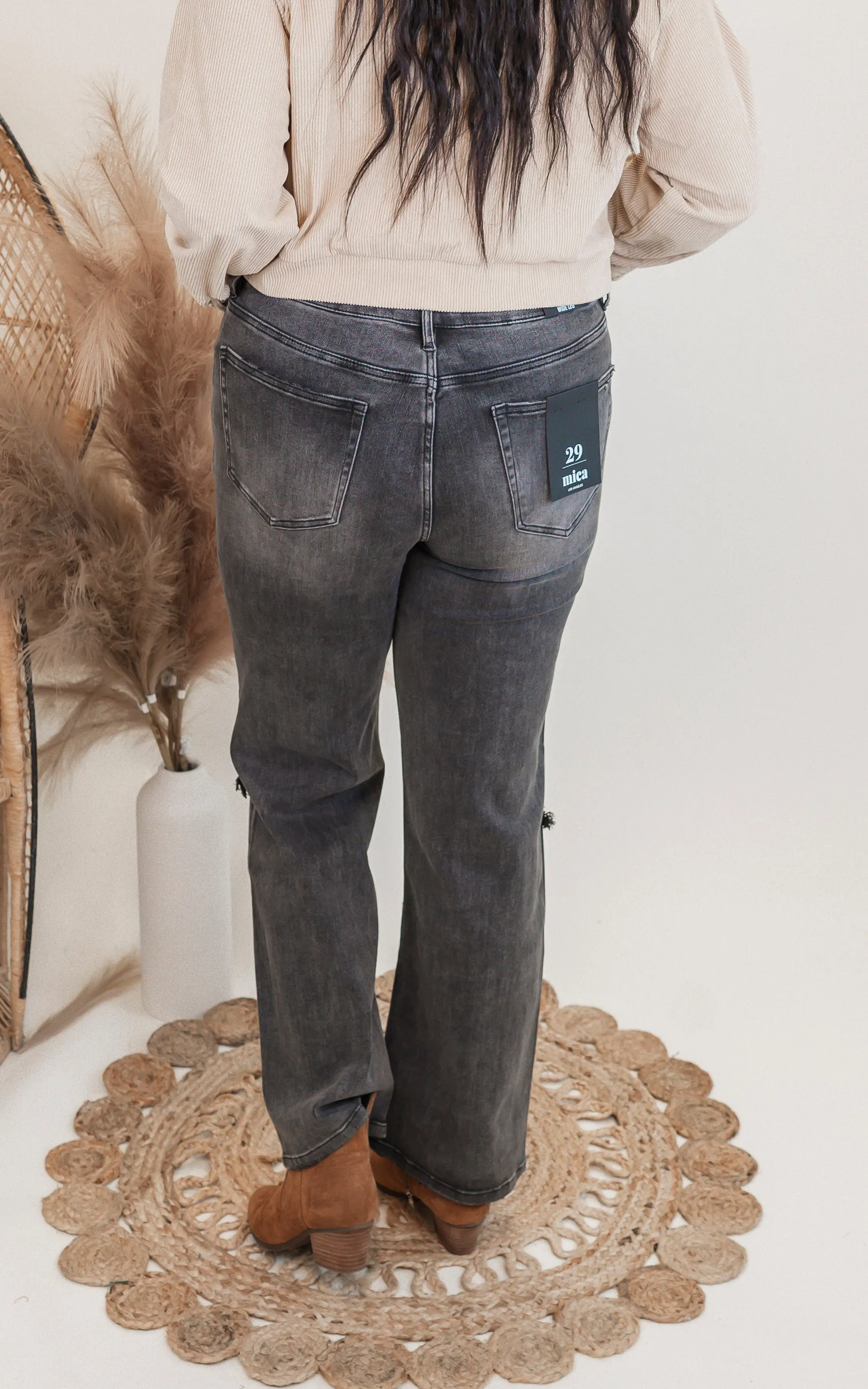 MICA | Super High Rise Wide Leg Denim Jean**- Finals Sale