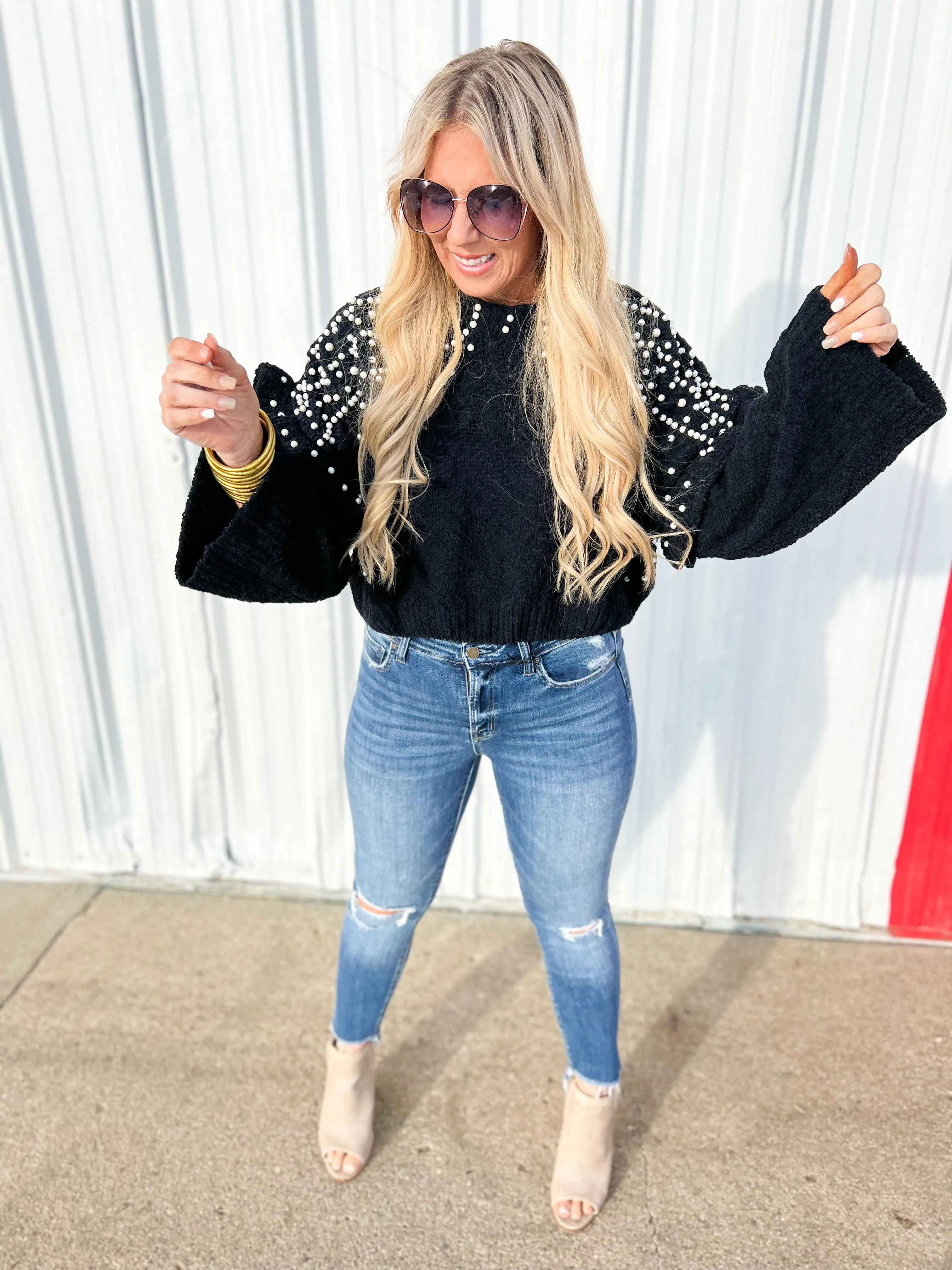 Mid-Rise Cropped Skinny Denim Jeans | MICA - Final Sale