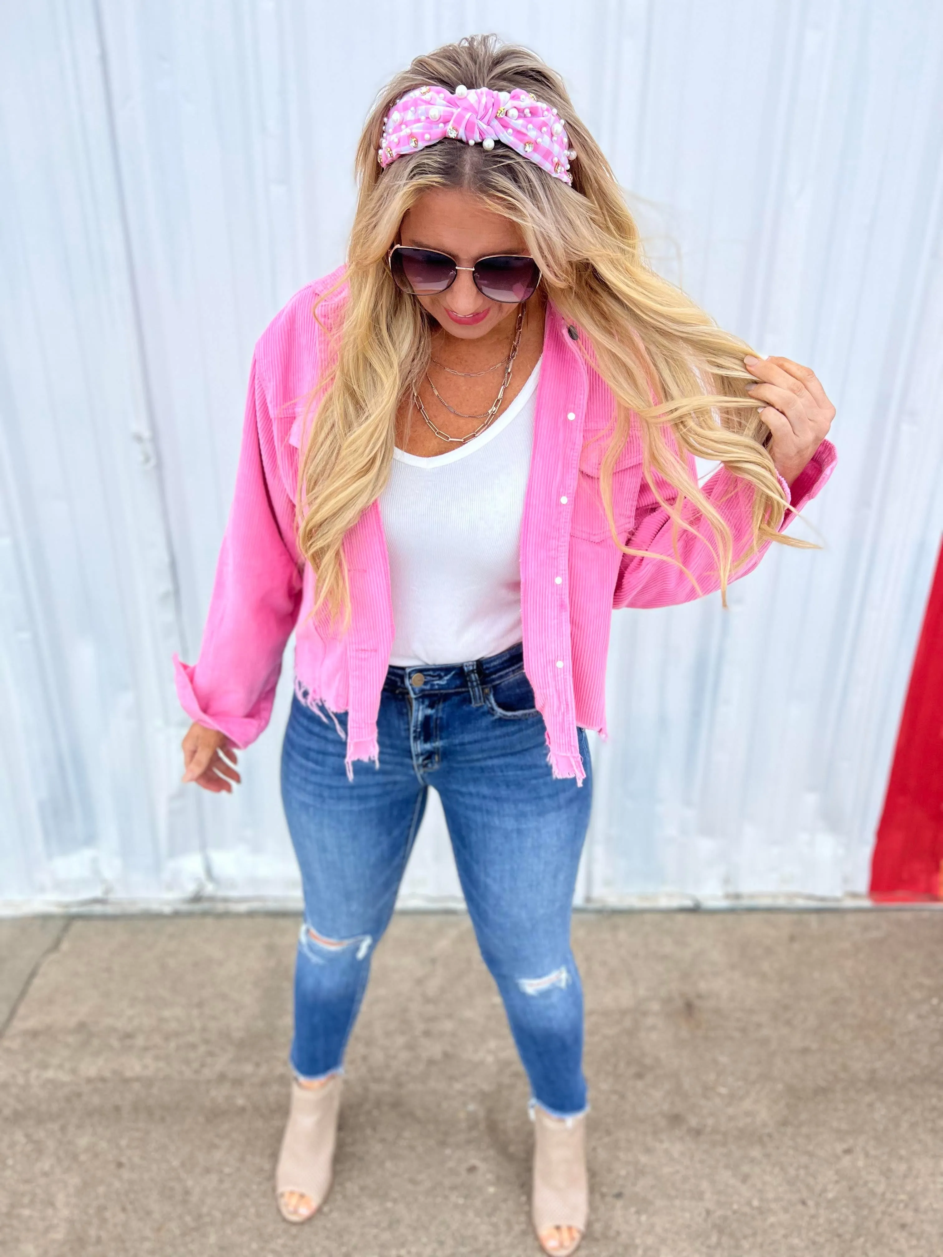 Mid-Rise Cropped Skinny Denim Jeans | MICA - Final Sale