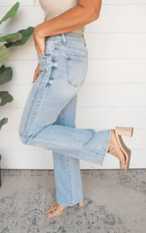 Mid Rise Straight Denim Jeans - Risen - Final Sale