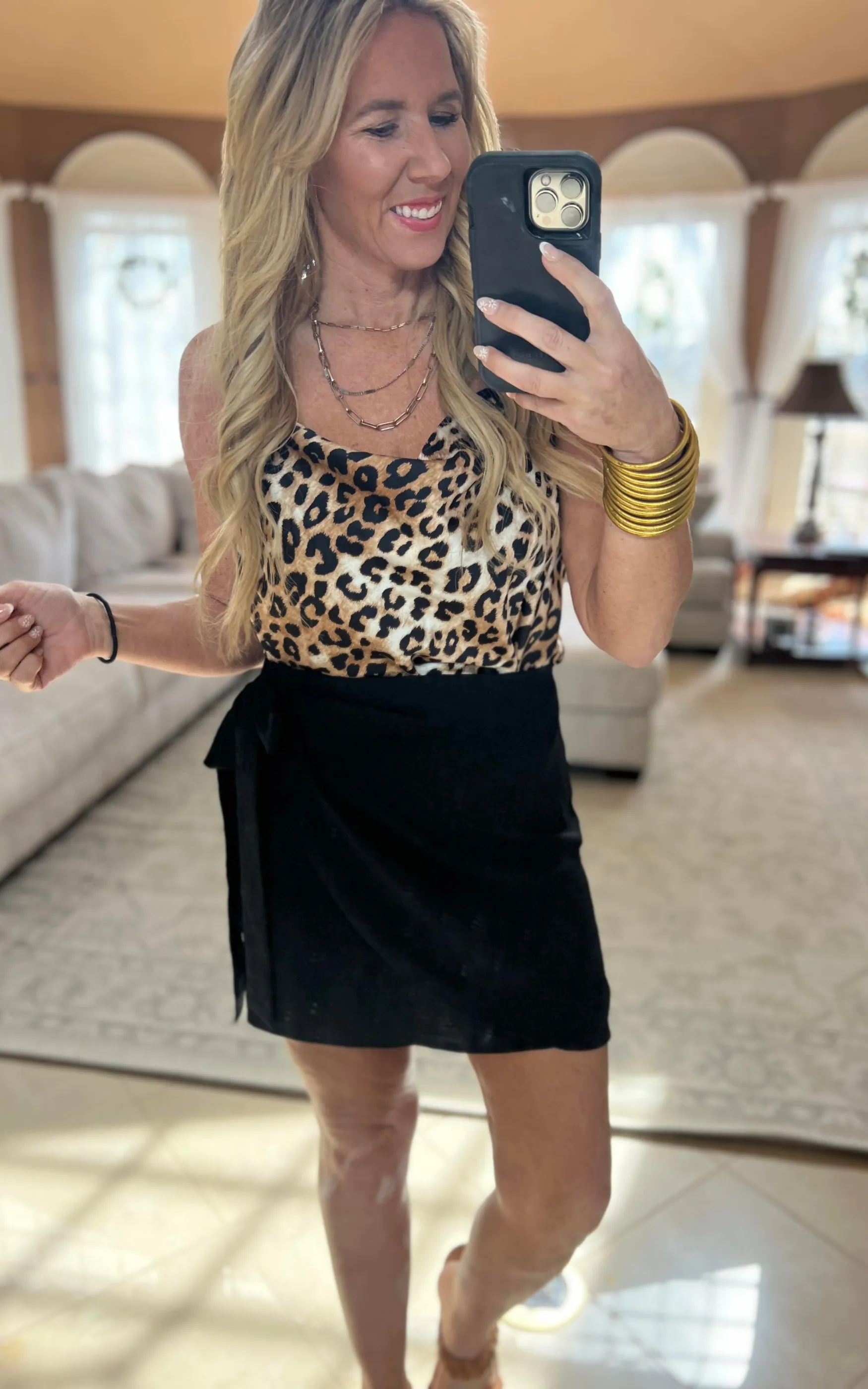 Milano Side Tie Wrap Mini Skirt - Final Sale