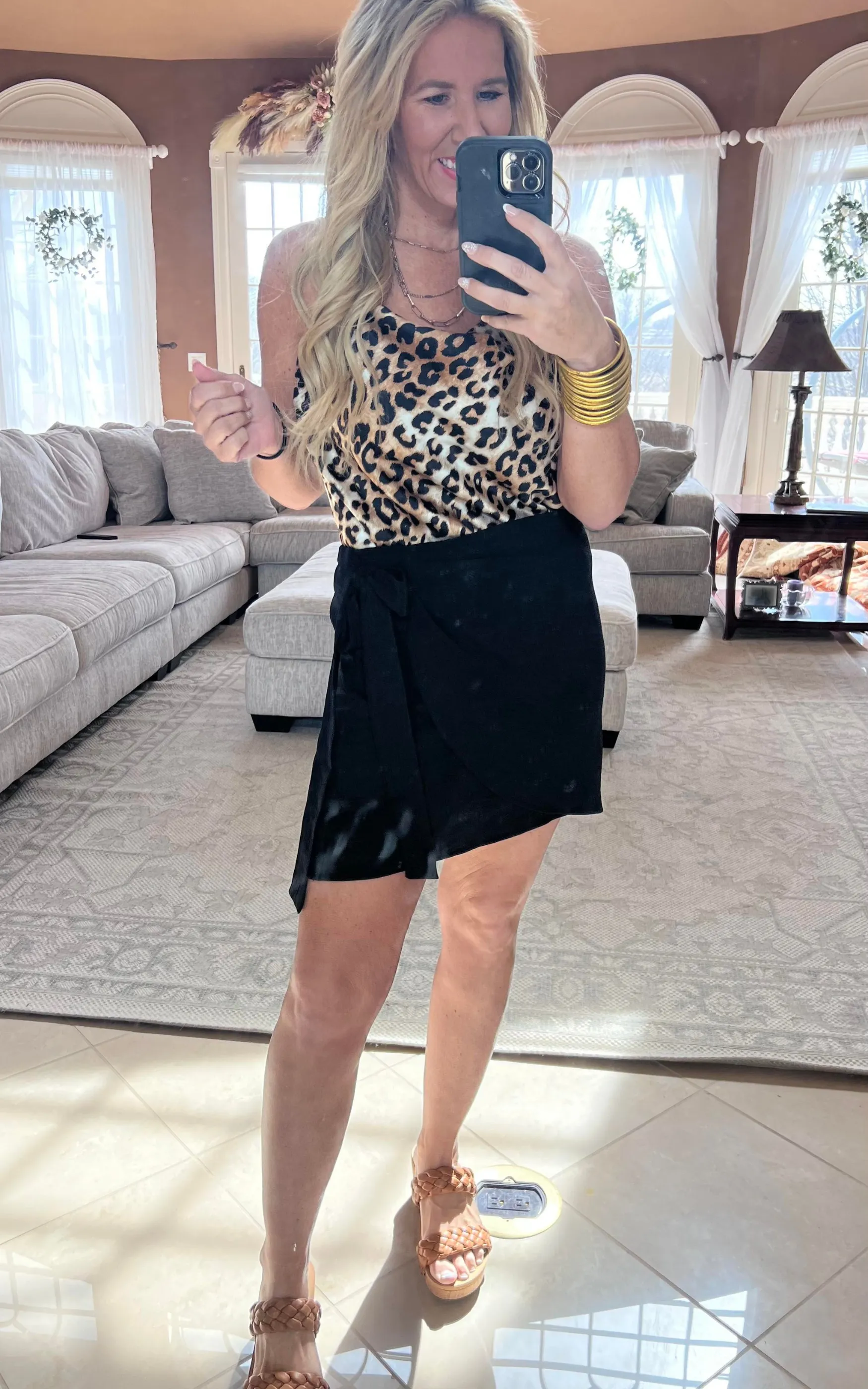 Milano Side Tie Wrap Mini Skirt - Final Sale