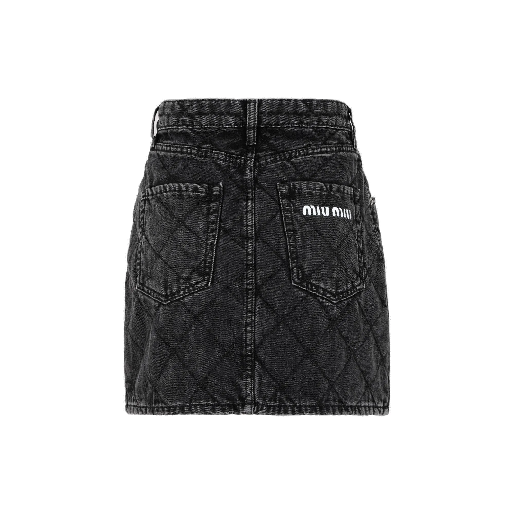Miu Miu Quilted Mini Skirt