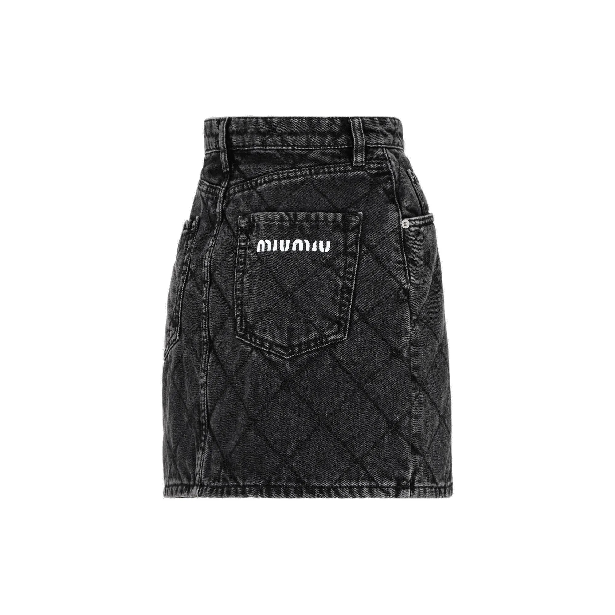 Miu Miu Quilted Mini Skirt