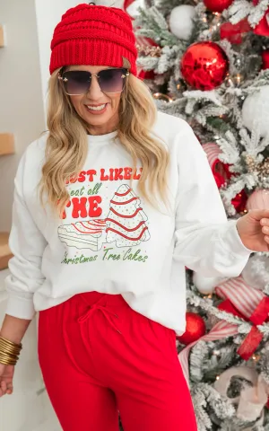 Most Likely to Eat All the Christmas Cakes Crewneck Sweatshirt**