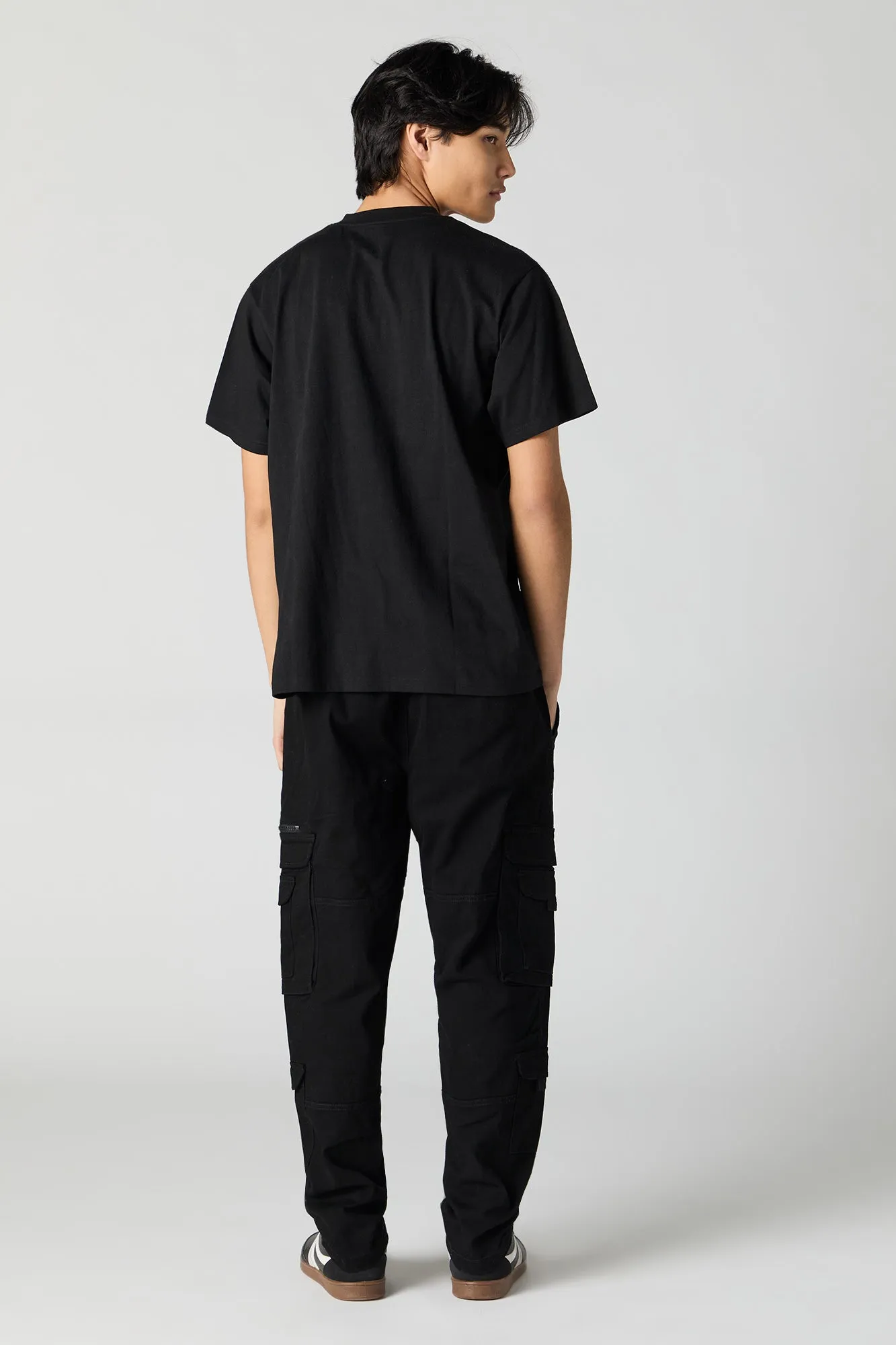 Pantalon cargo avec poches multiples et taille coulissante