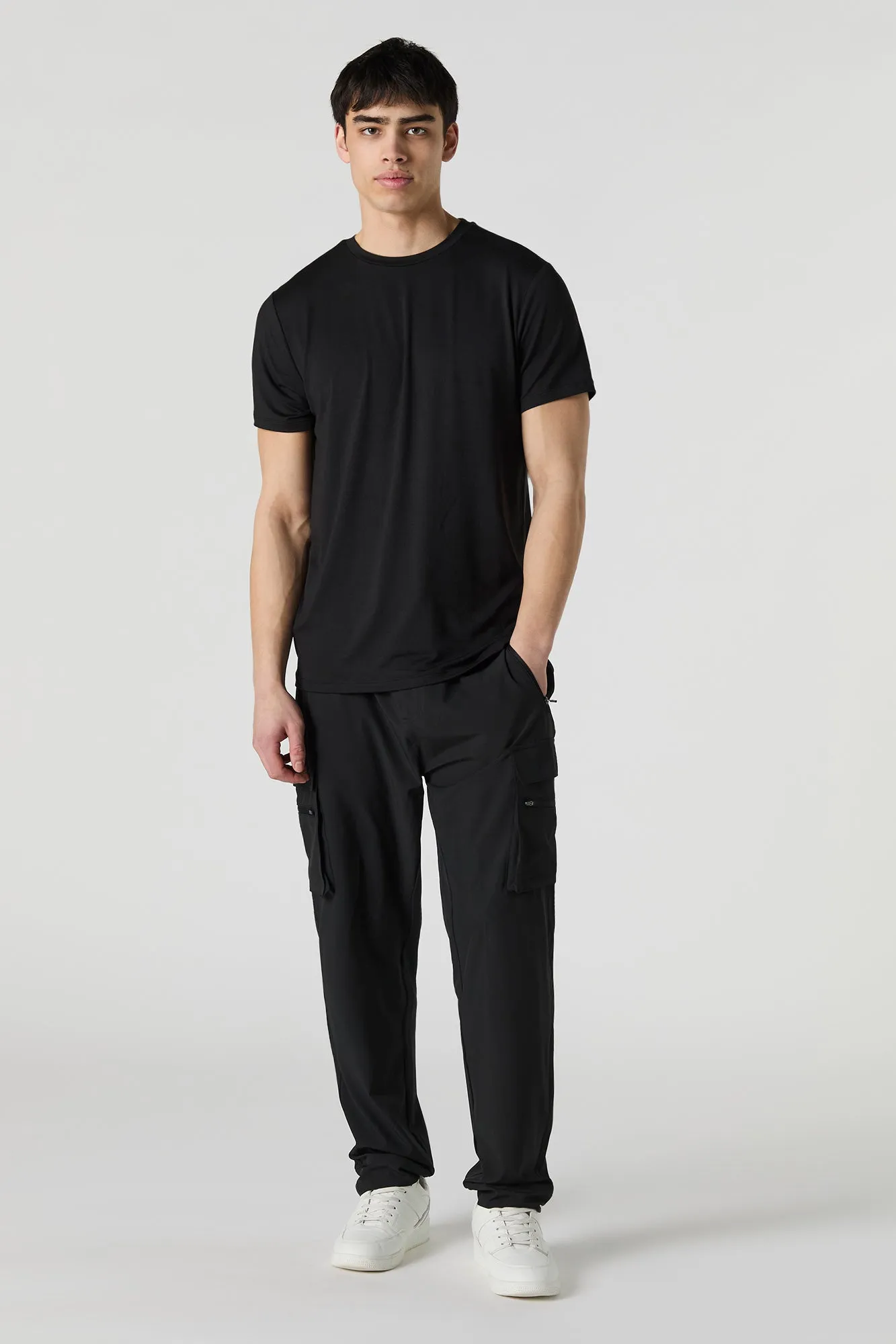 Pantalon cargo extensible à 4 sens avec taille coulissante Active