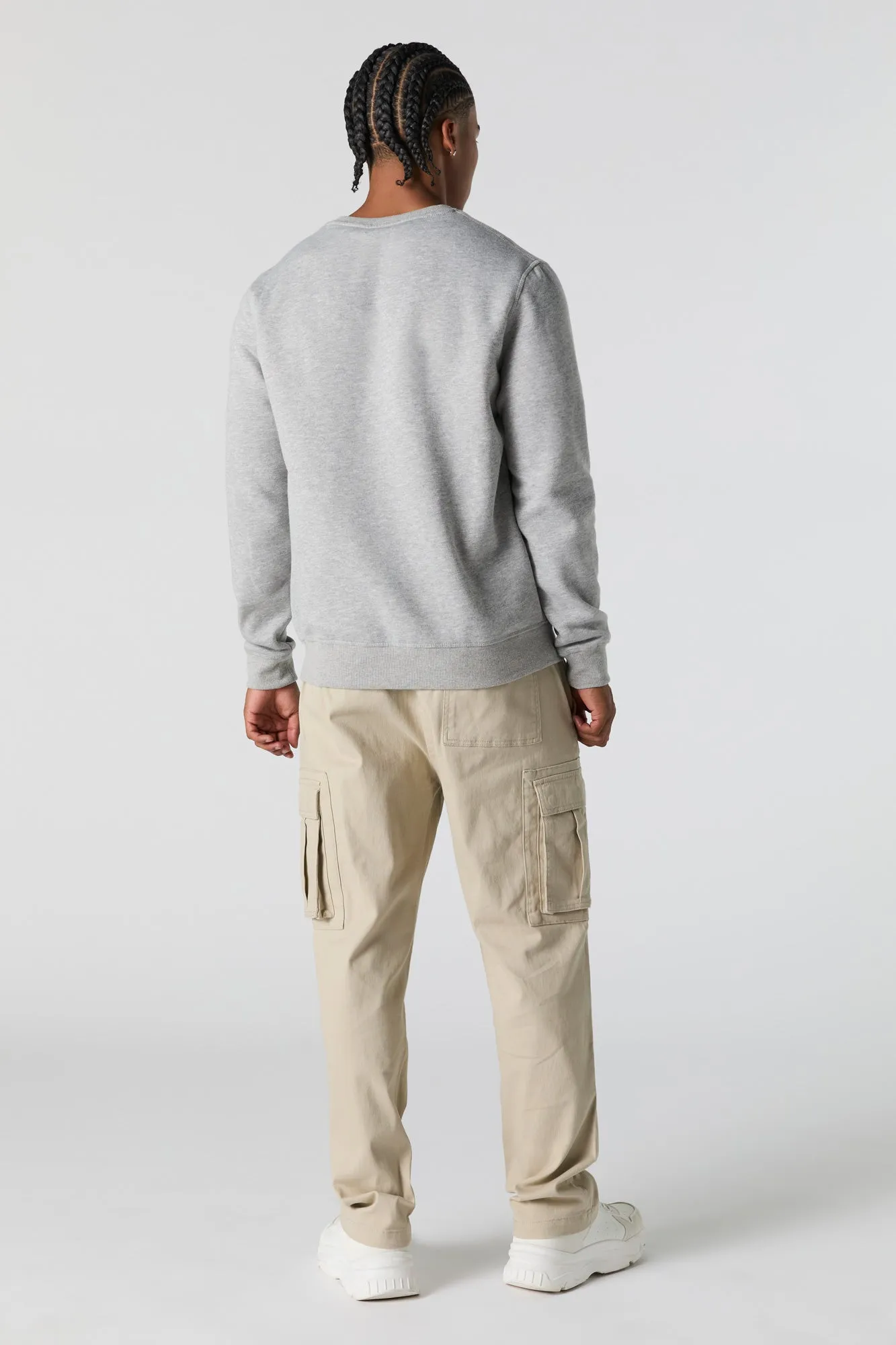 Pantalon cargo à taille coulissante avec glissière et poche