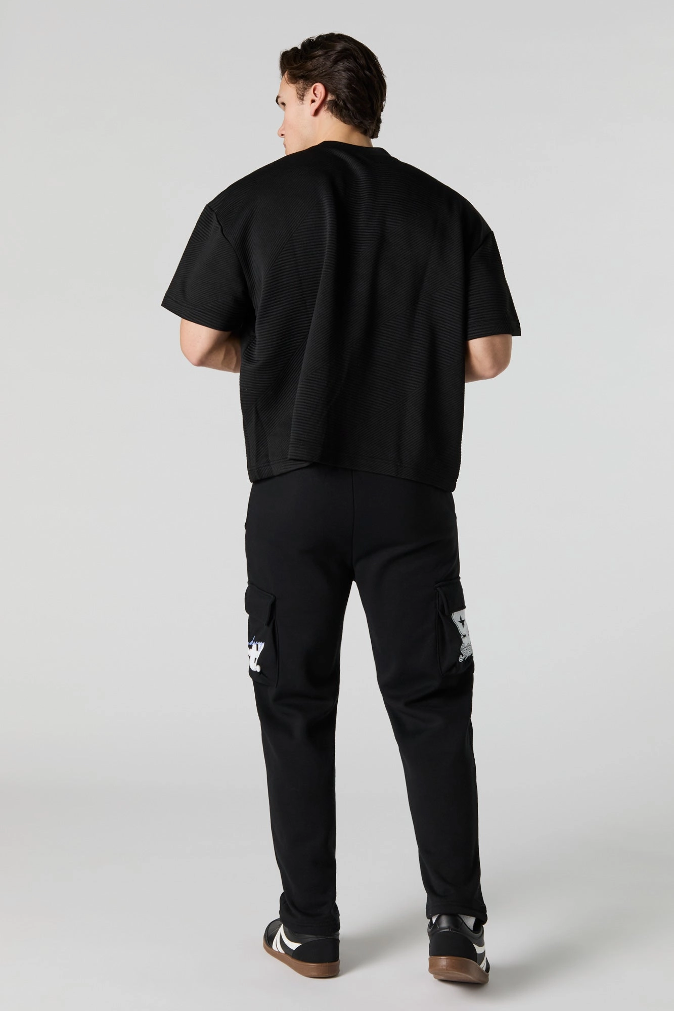 Pantalon cargo en molleton à imprimé Racing