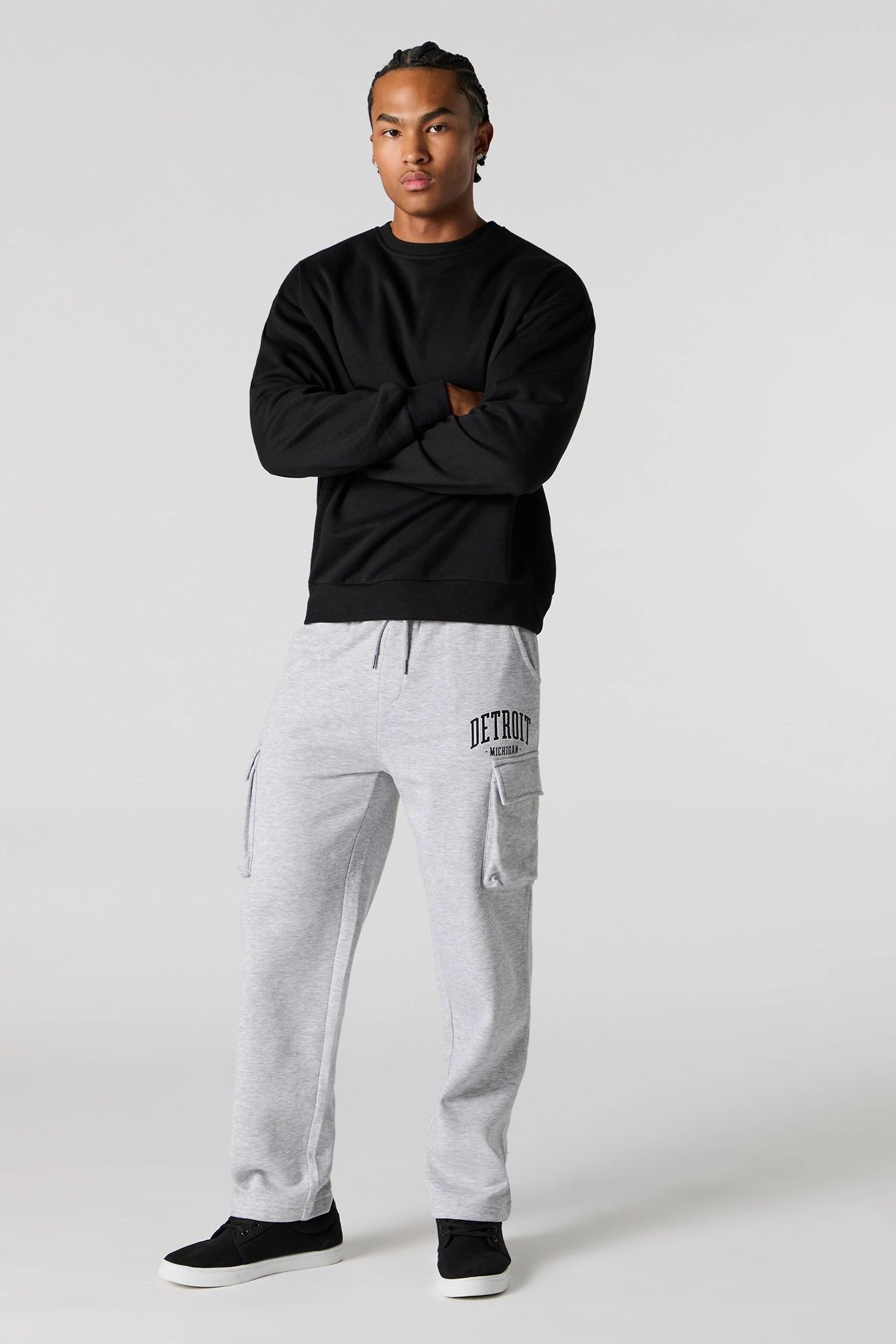 Pantalon d'entraînement cargo en molleton à imprimé City
