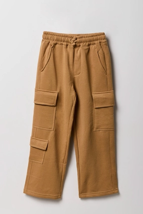 Pantalon d'entraînement cargo en molletton pour enfants