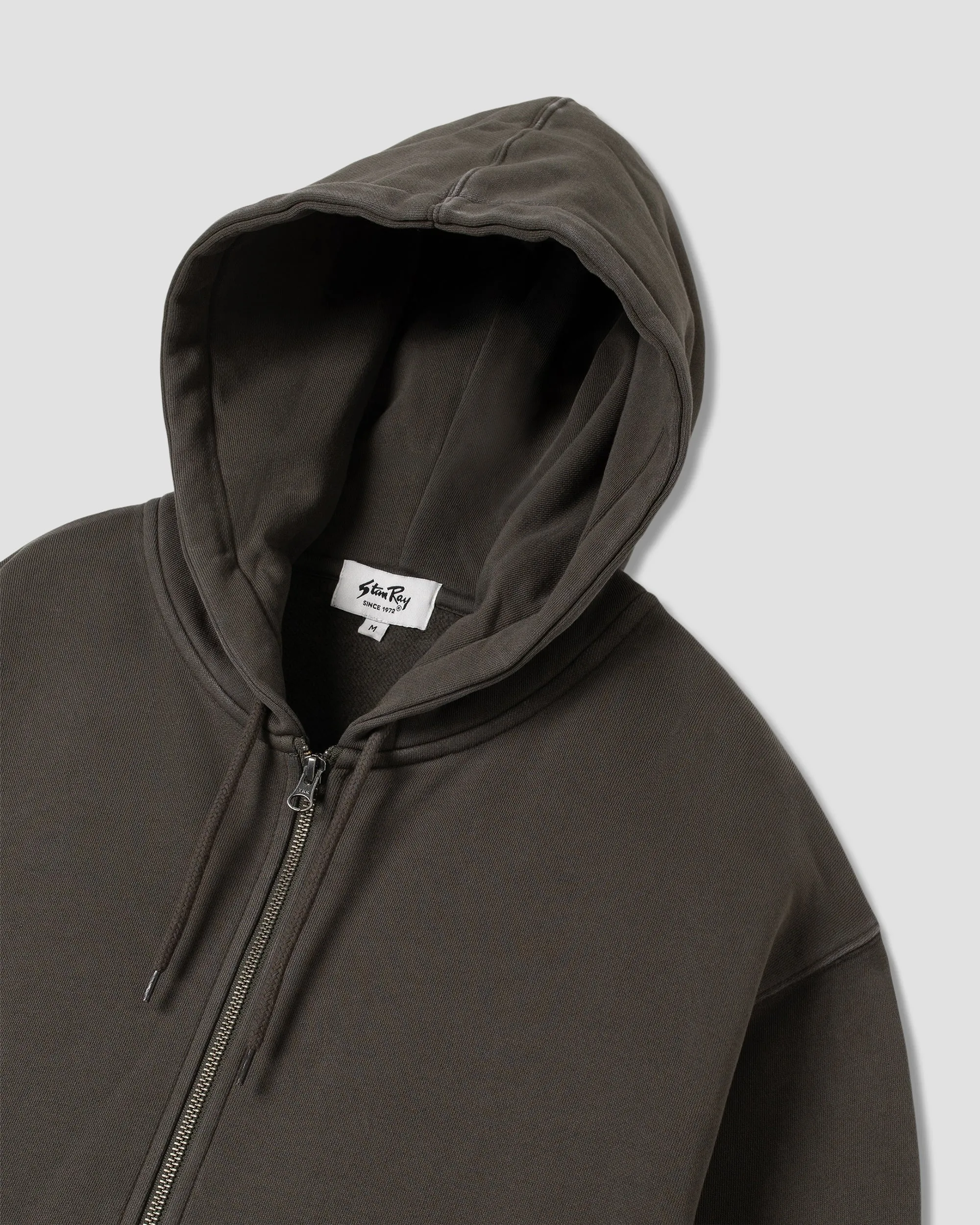 Patch Zip Hood (Washed Black)