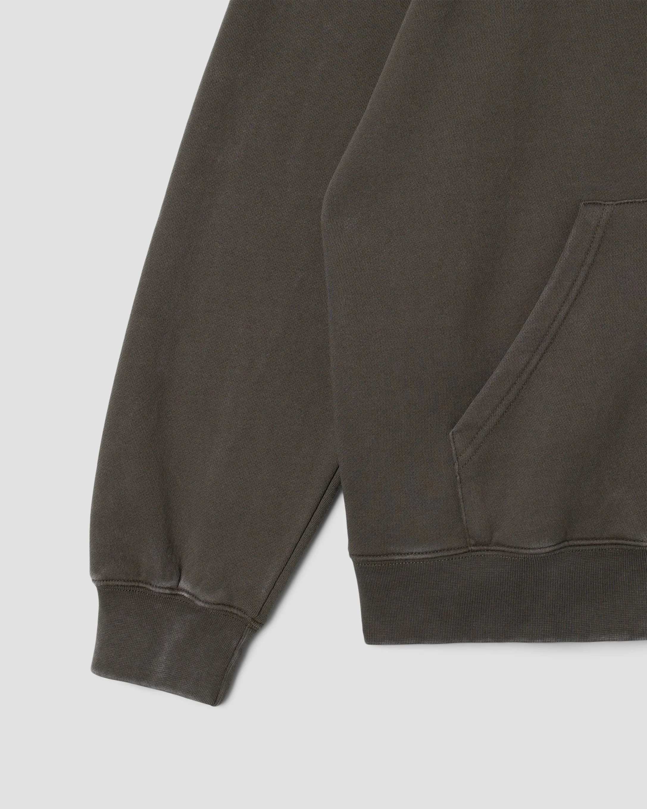 Patch Zip Hood (Washed Black)