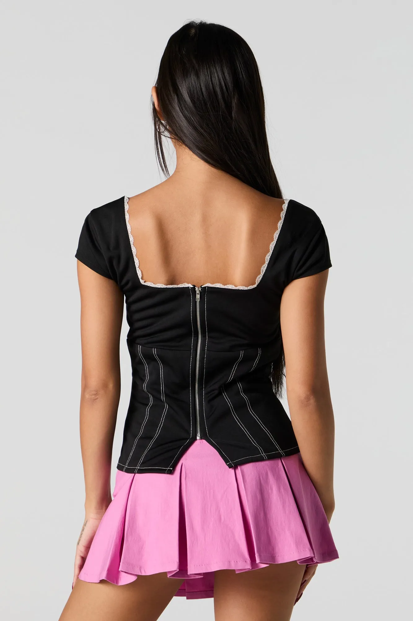 Pleated Mini Skort