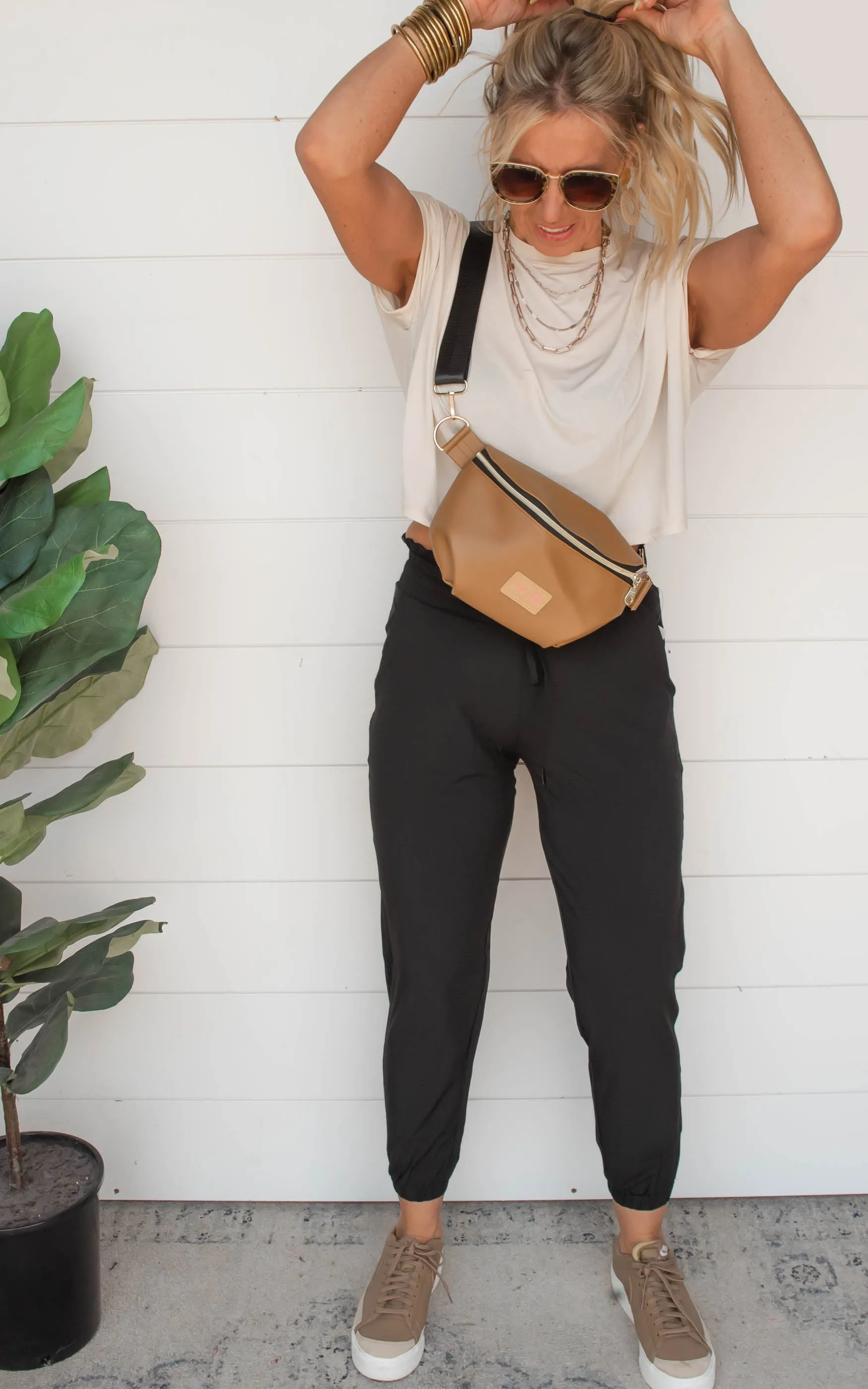 Pleated Shoulder Open Back Short Sleeve Top | MONO B* | FINAL SALE