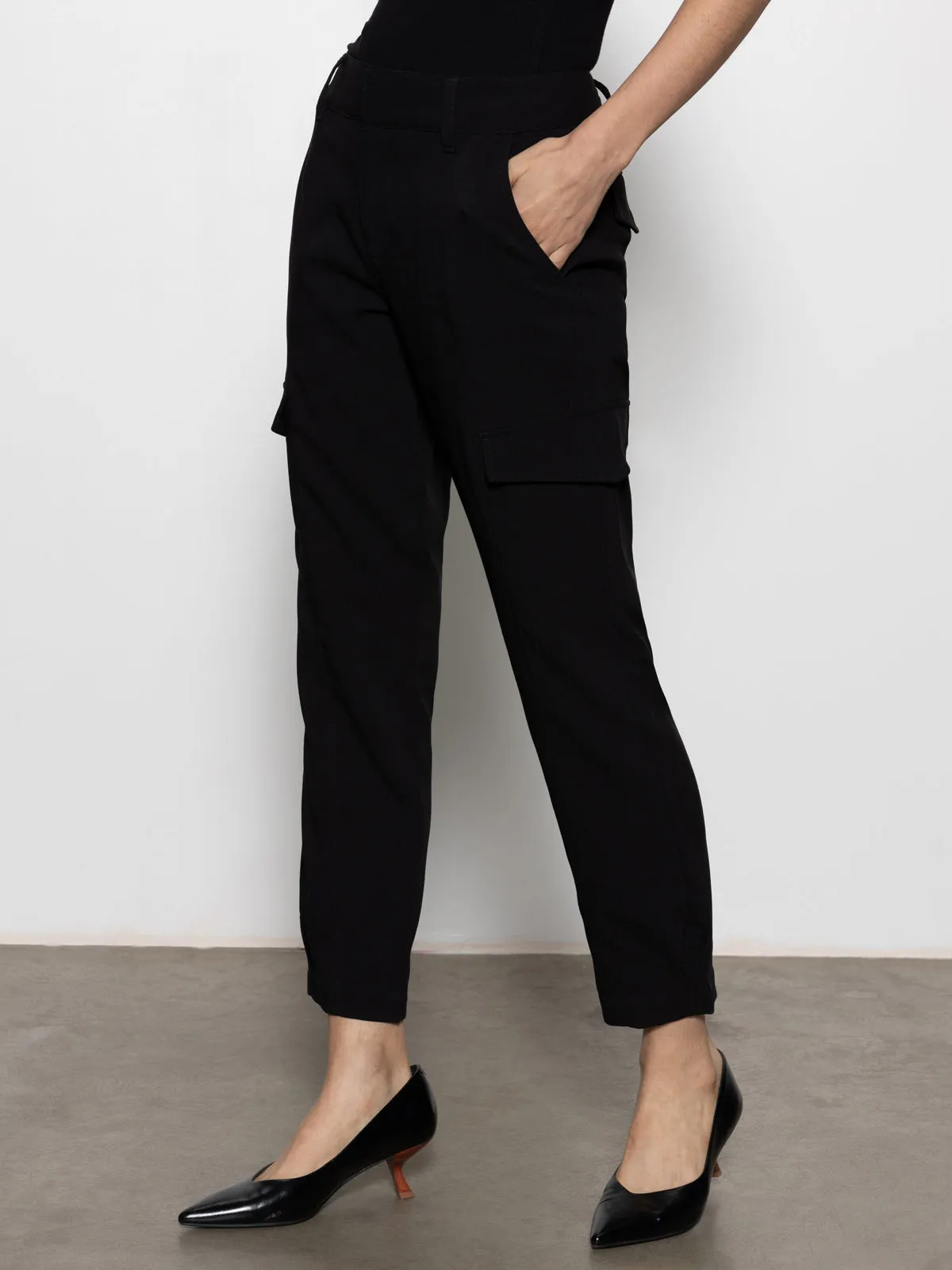 Polished Standard Rise Cargo Pant Black