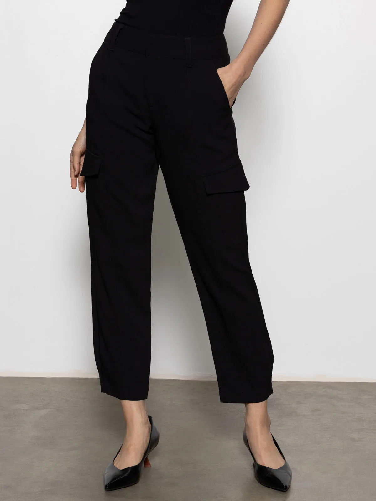 Polished Standard Rise Cargo Pant Black
