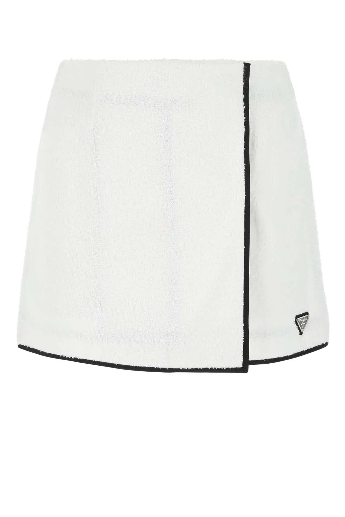 Prada Logo Plaque Mini Skirt