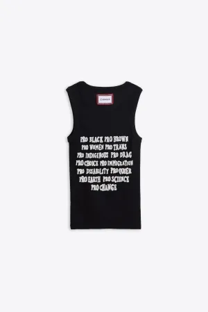 Pro Pro Pro Lt Stretch Rib Racer Tank (Black)