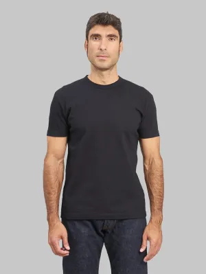 Pure Blue Japan SS5011-BK Black Indigo Dyed Crewneck T-Shirt