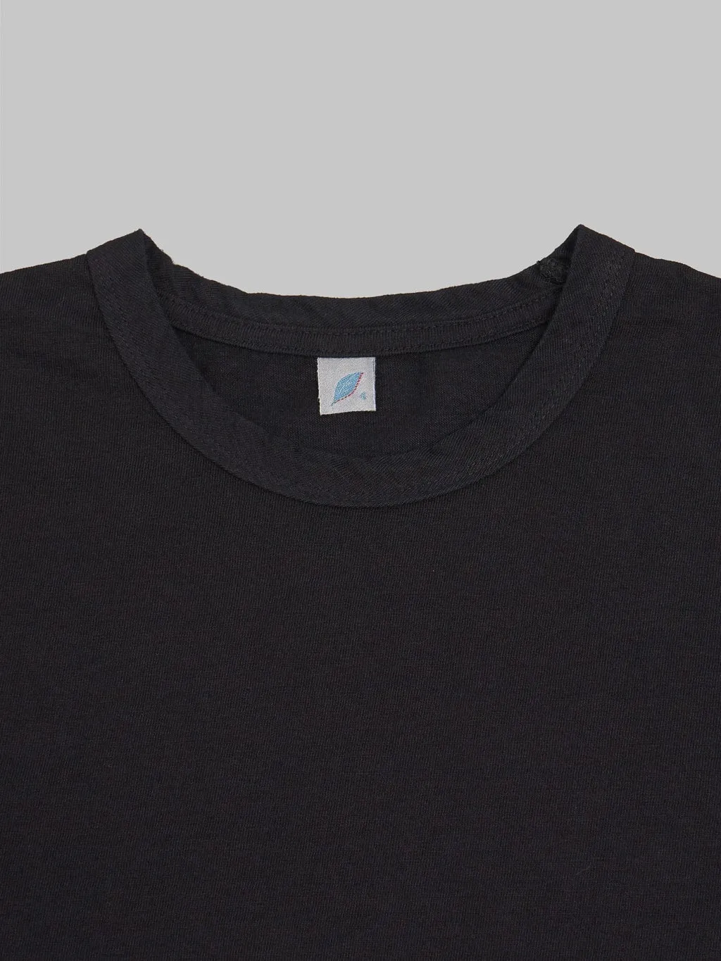 Pure Blue Japan SS5011-BK Black Indigo Dyed Crewneck T-Shirt