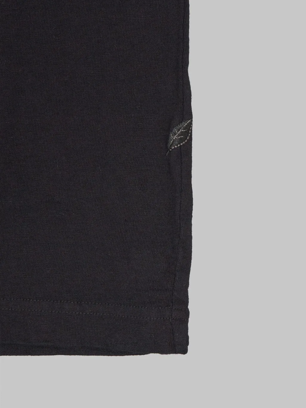 Pure Blue Japan SS5011-BK Black Indigo Dyed Crewneck T-Shirt